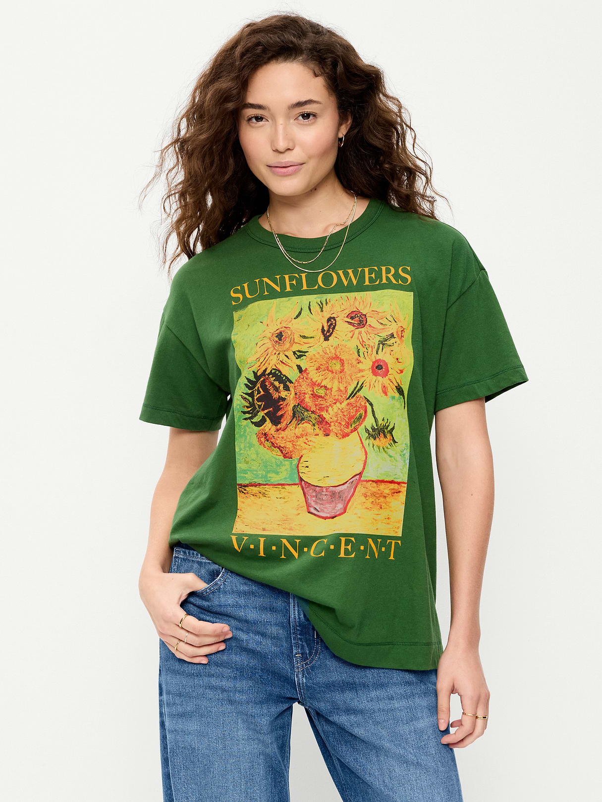 Vincent Van Gogh Oversized Tunic T-Shirt - Pine Grove