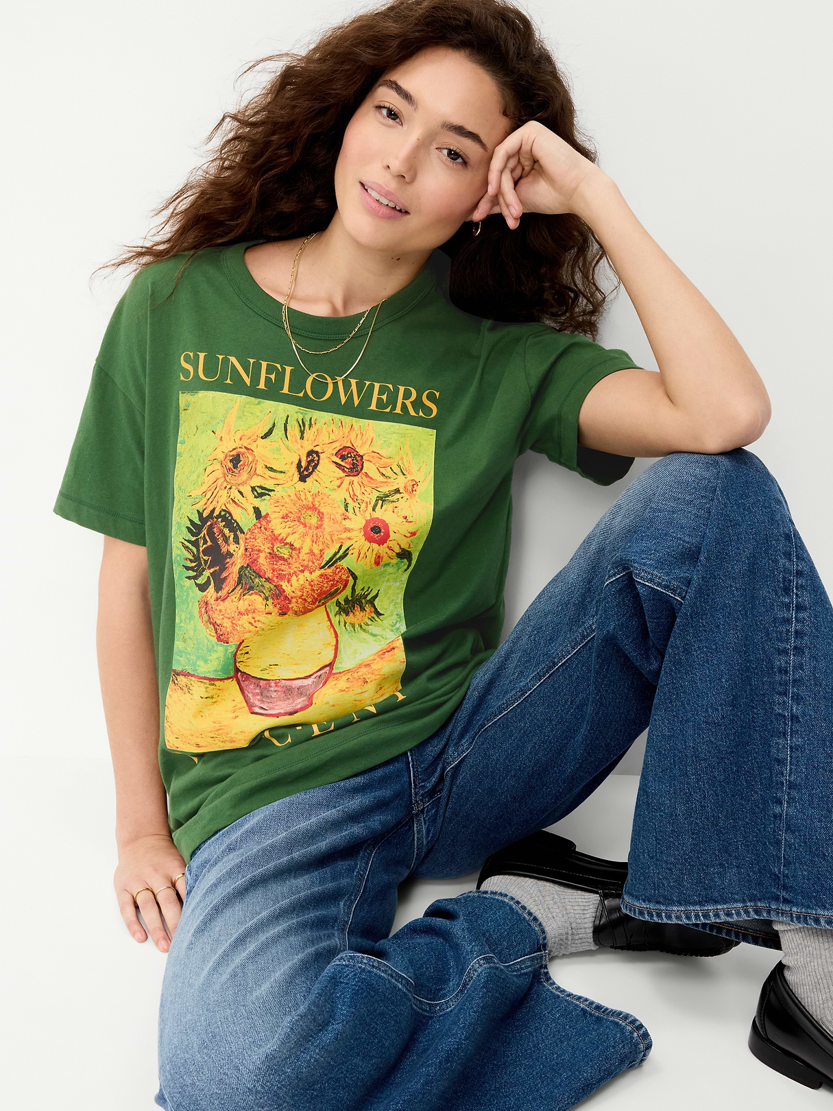 Vincent Van Gogh Oversized Tunic T-Shirt - Pine Grove