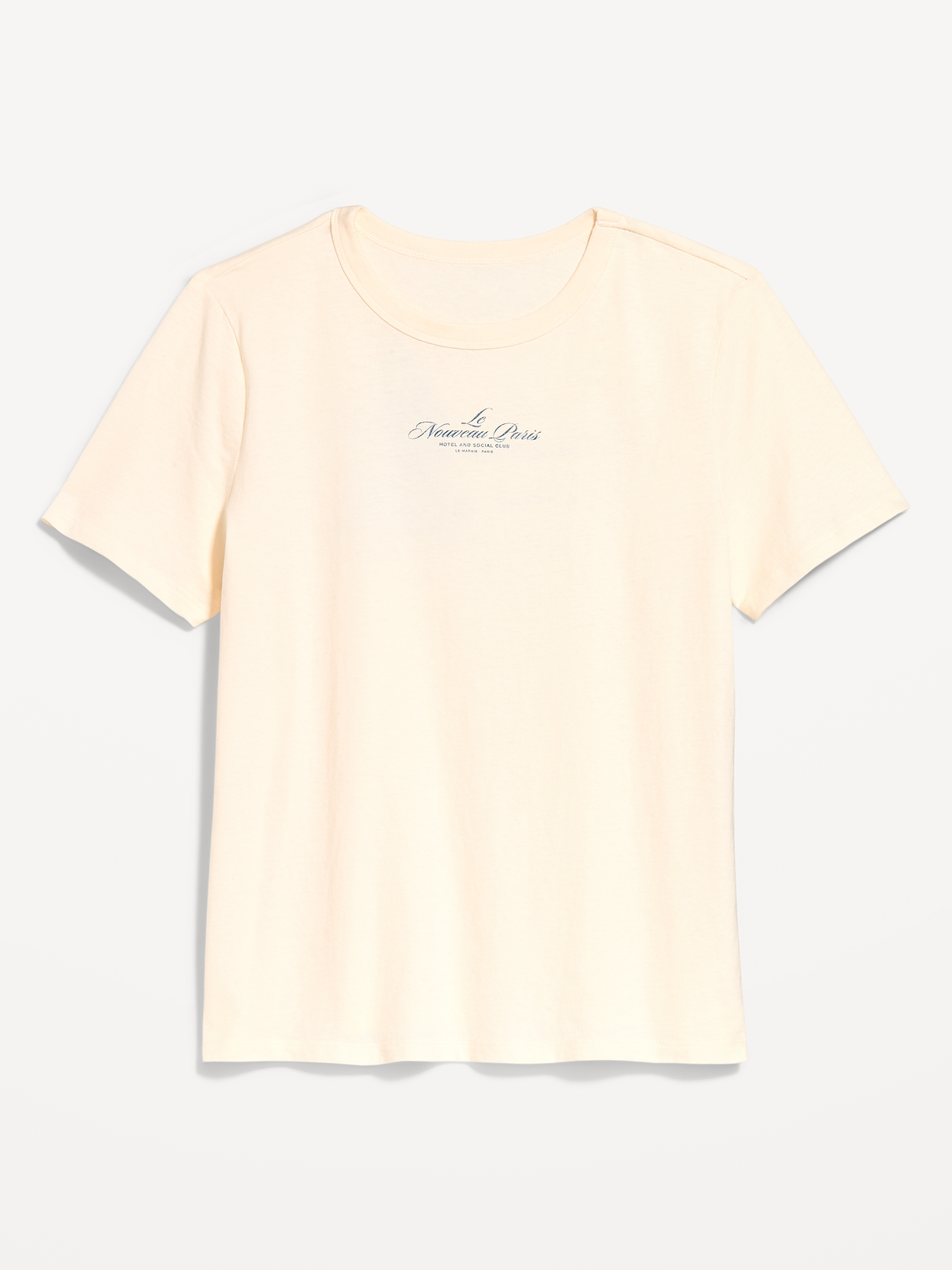 EveryWear Crew-Neck Graphic T-Shirt - Creme De La Creme