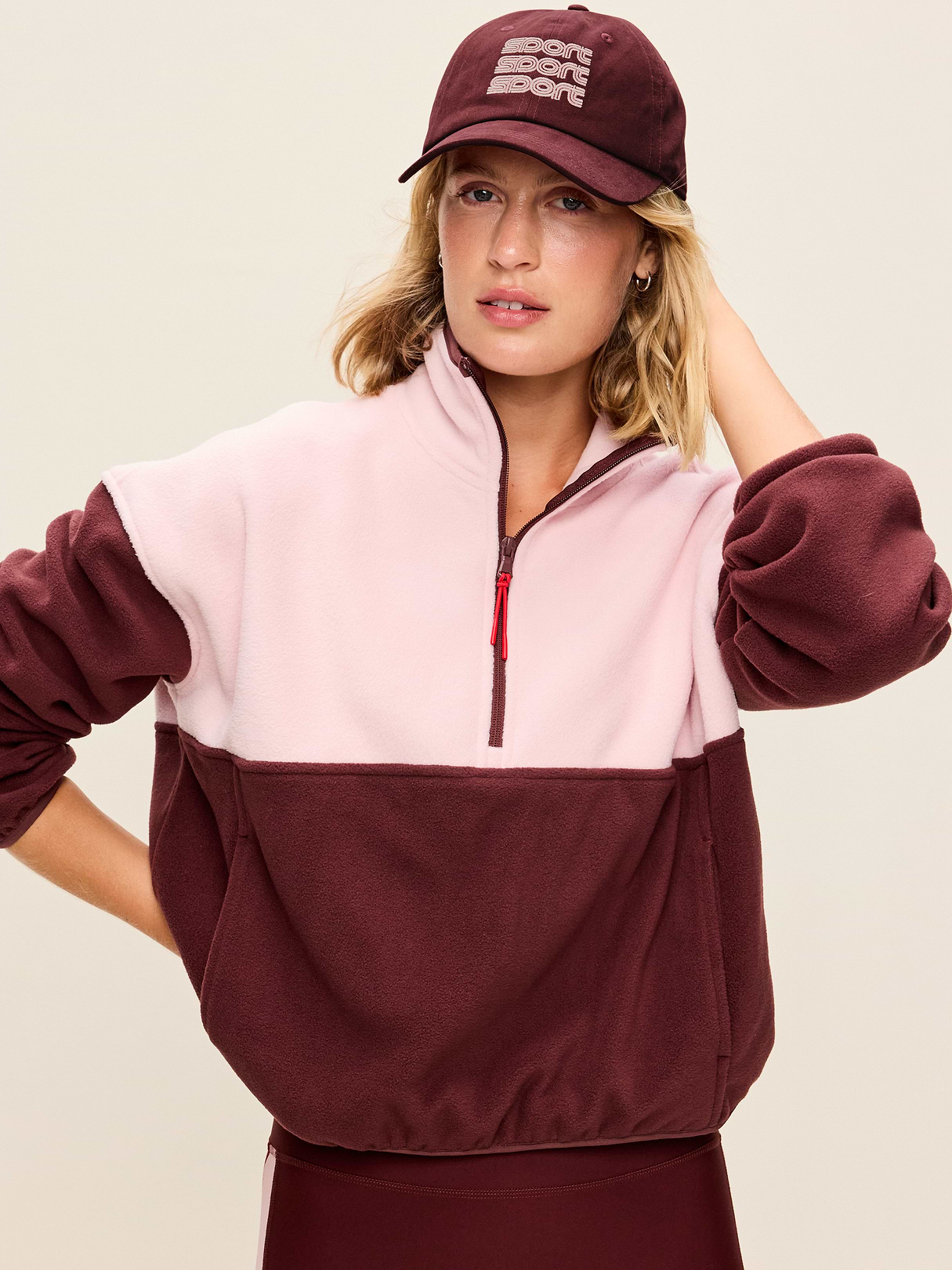 Old Navy Sport Baseball Hat for Women - Burgundy