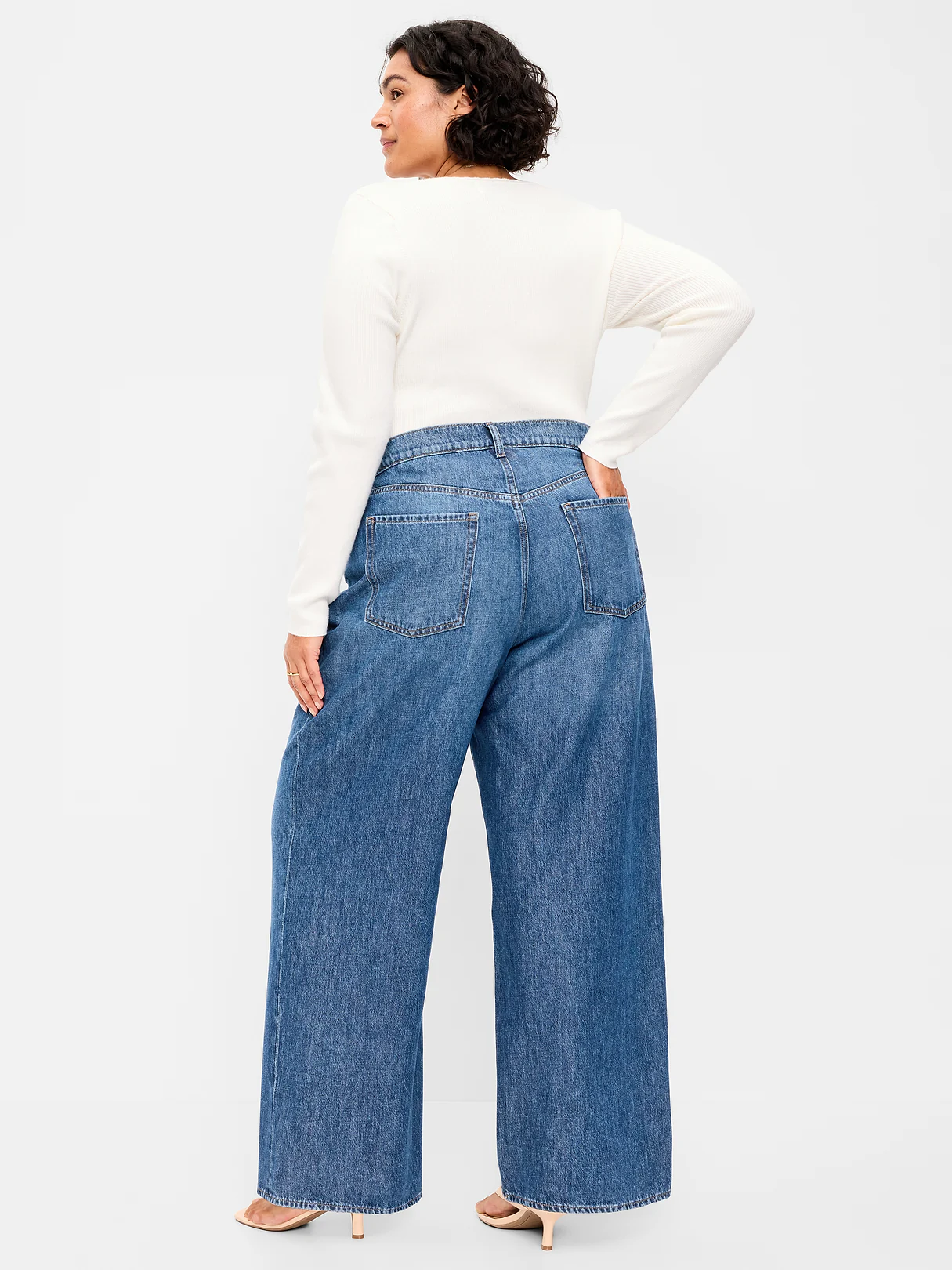 High-Waisted Baggy Wide-Leg Jeans - Bekkah