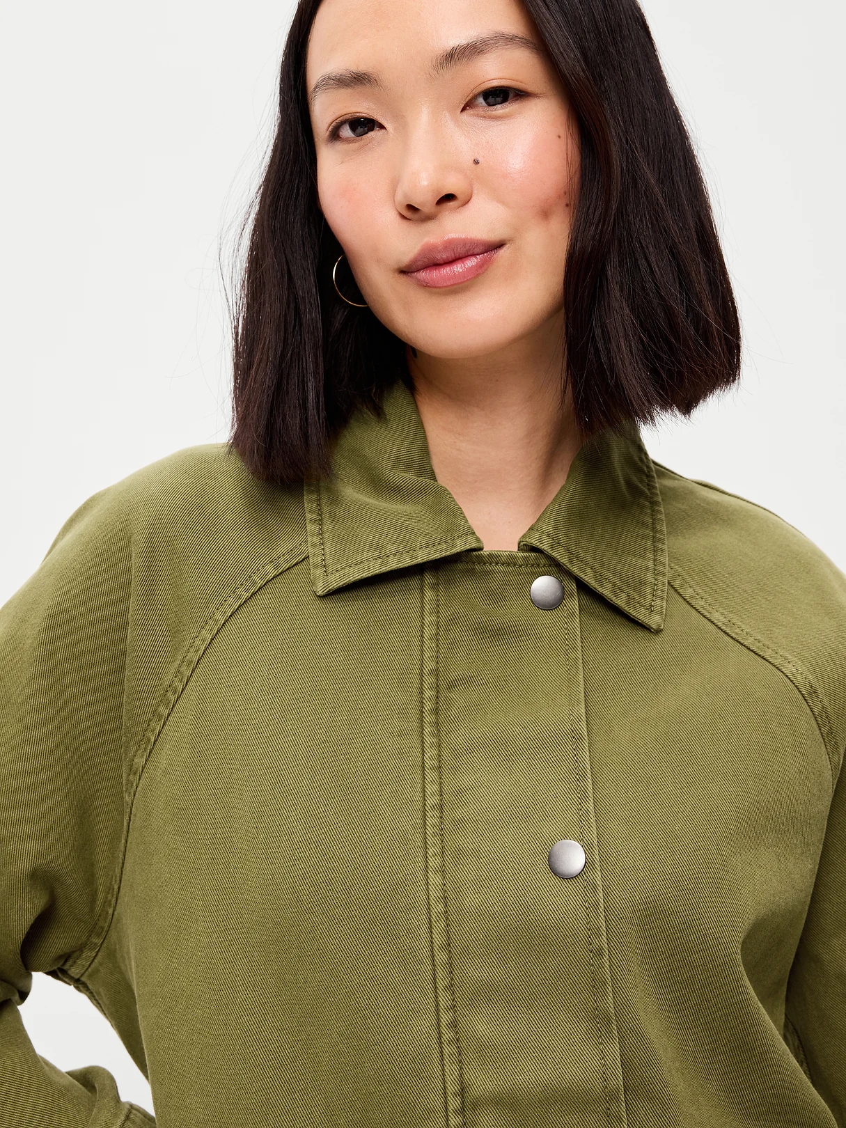 Belted Utility Jacket - Mysterious Fern