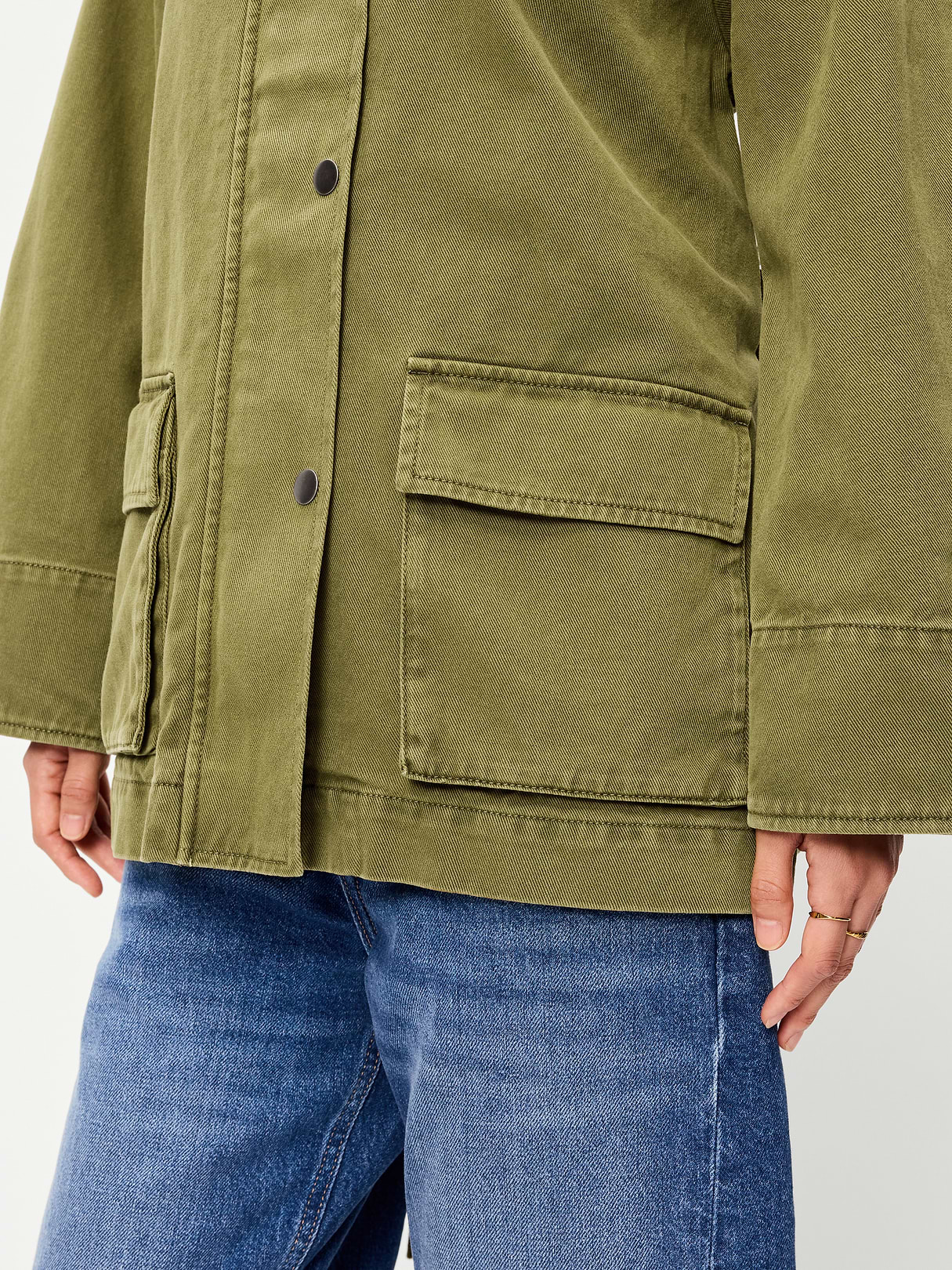 Belted Utility Jacket - Mysterious Fern