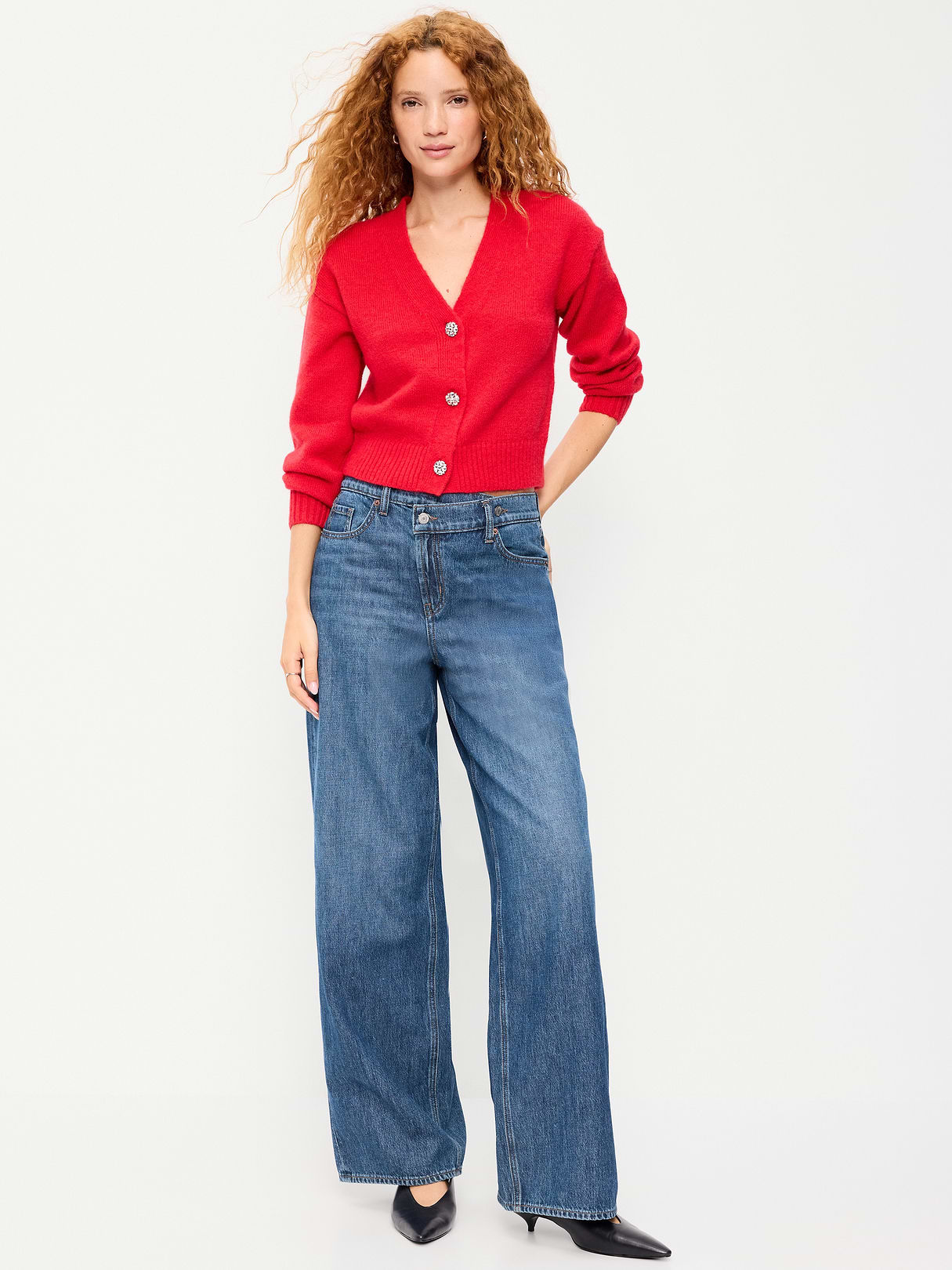 High-Waisted Baggy Wide-Leg Jeans - Bekkah