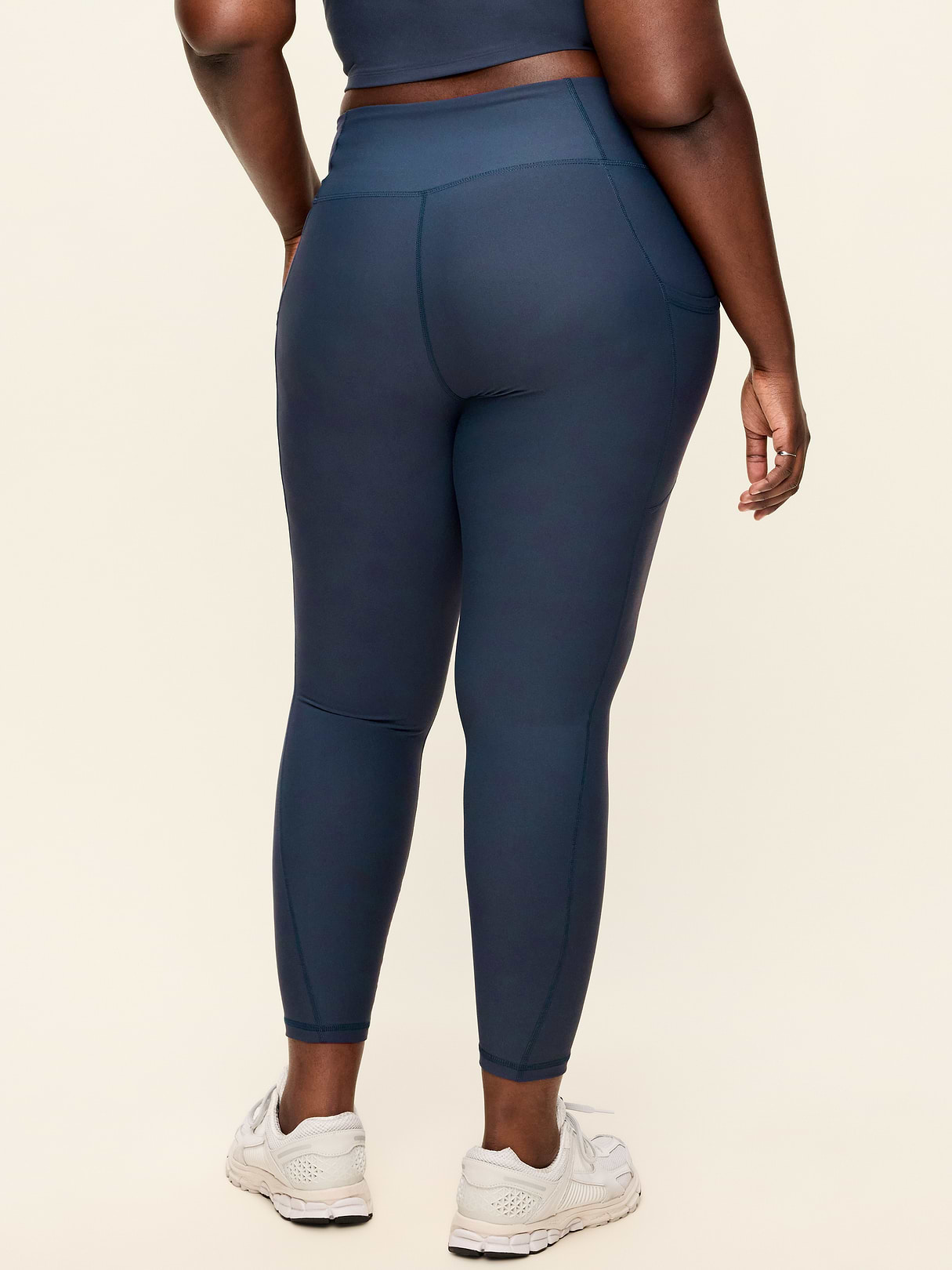 High-Waisted PowerSoft 7/8 Pocket Leggings - Dusk Navy (751143142)