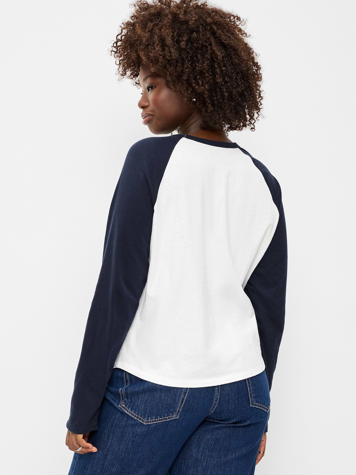 EveryWear Long-Sleeve Raglan Baseball T-Shirt - In the Navy