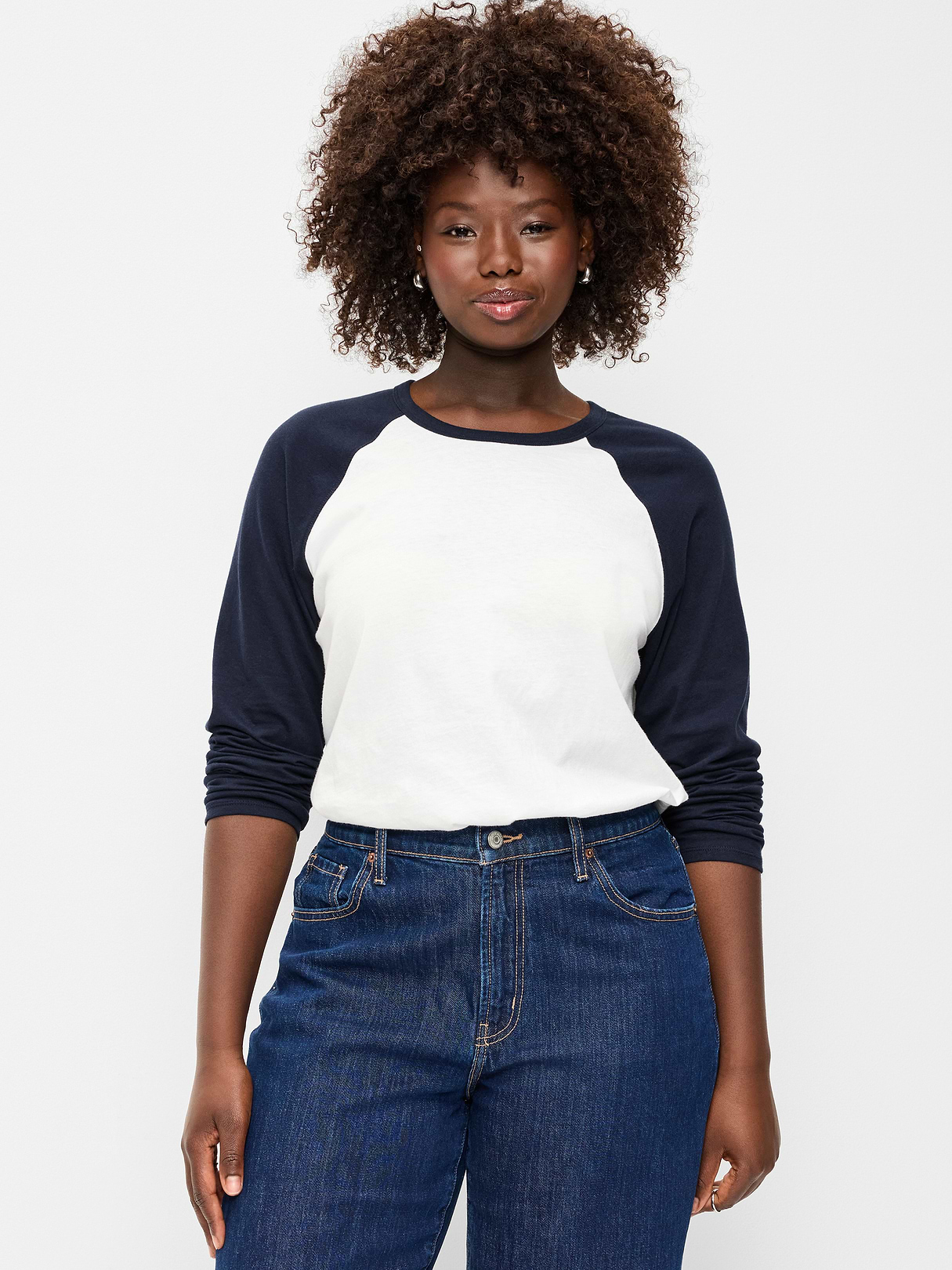 EveryWear Long-Sleeve Raglan Baseball T-Shirt - In the Navy