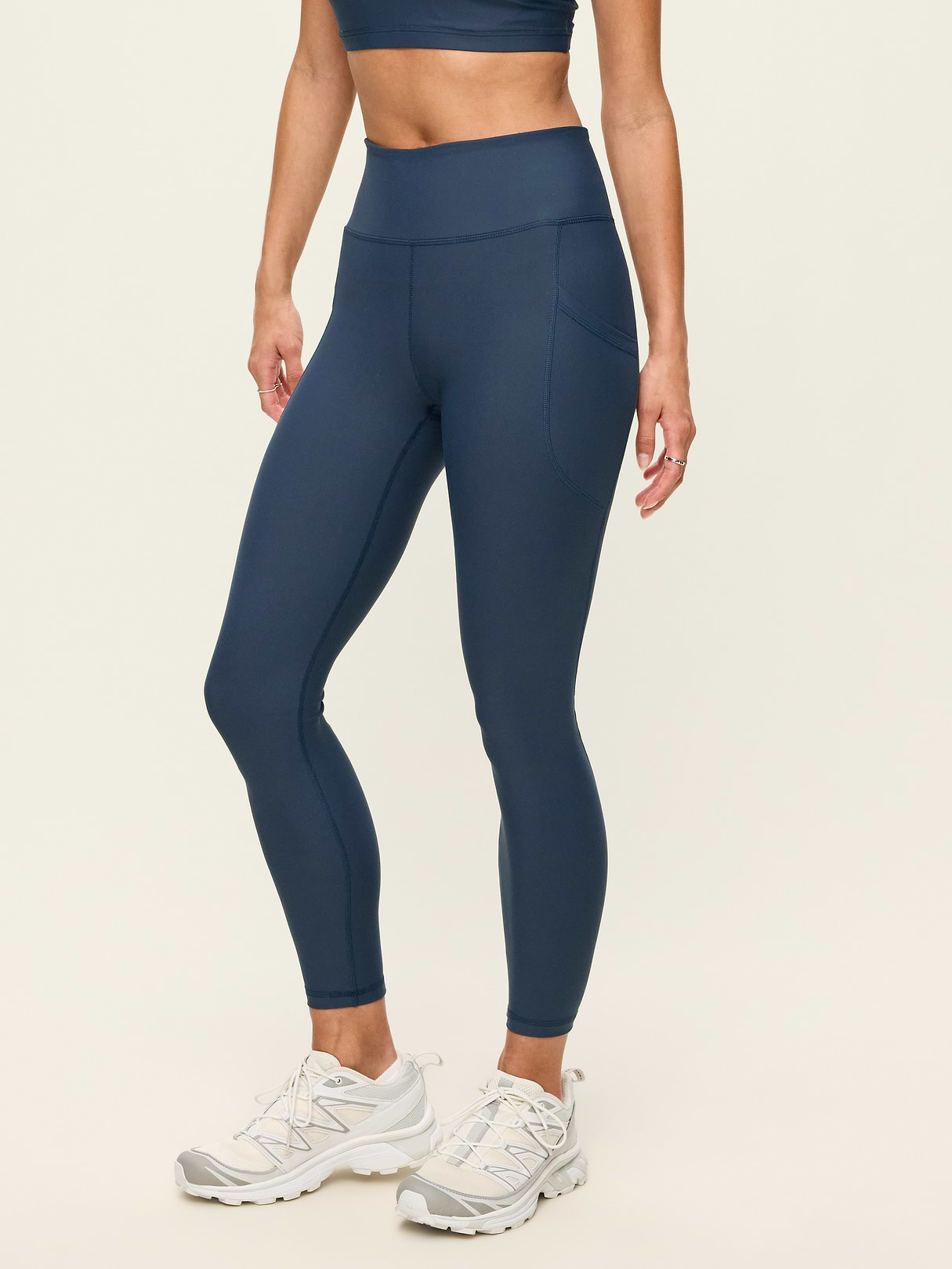 High-Waisted PowerSoft 7/8 Pocket Leggings - Dusk Navy (751143142)