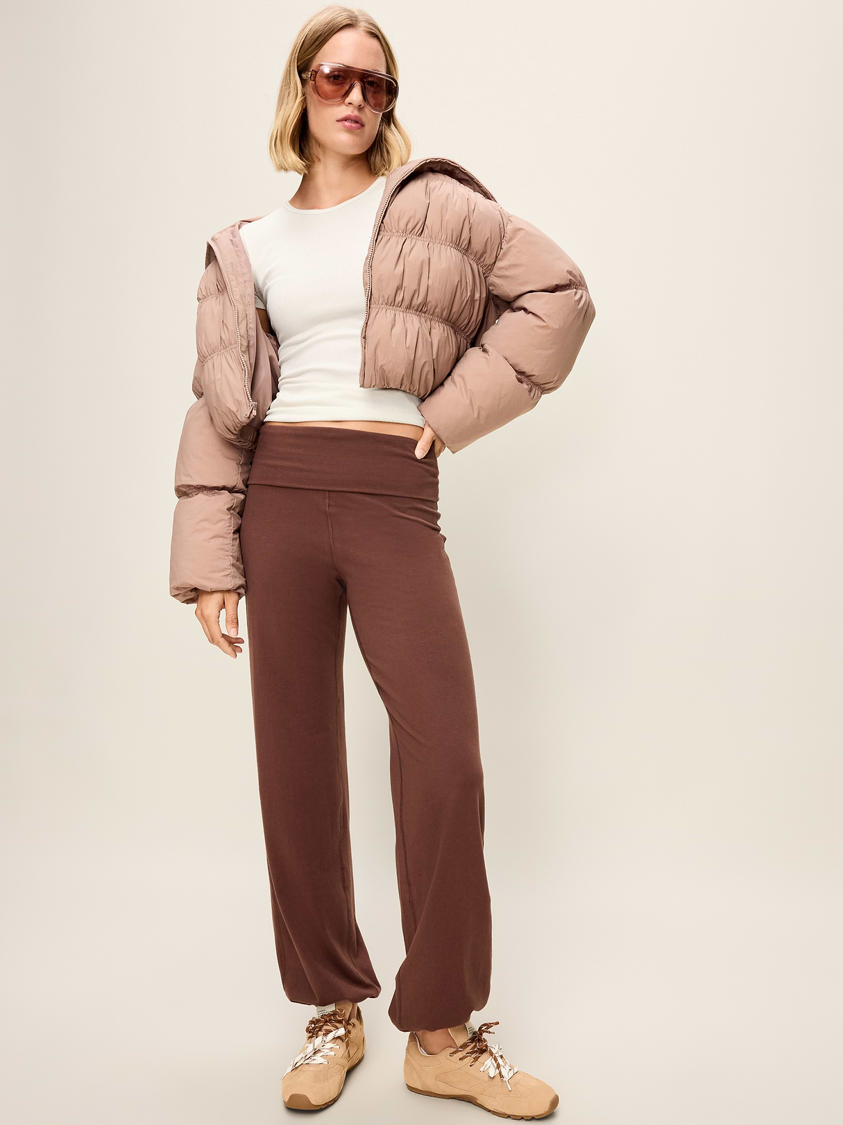 CloudLite Crew-Neck Ribbed T-Shirt - Magnolia