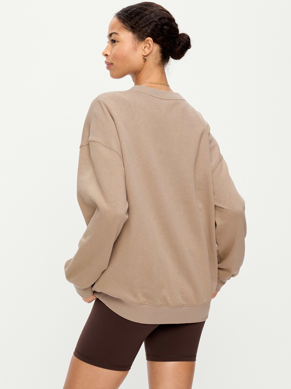 SoComfy Oversized Graphic Sweatshirt - Chocolate Malted