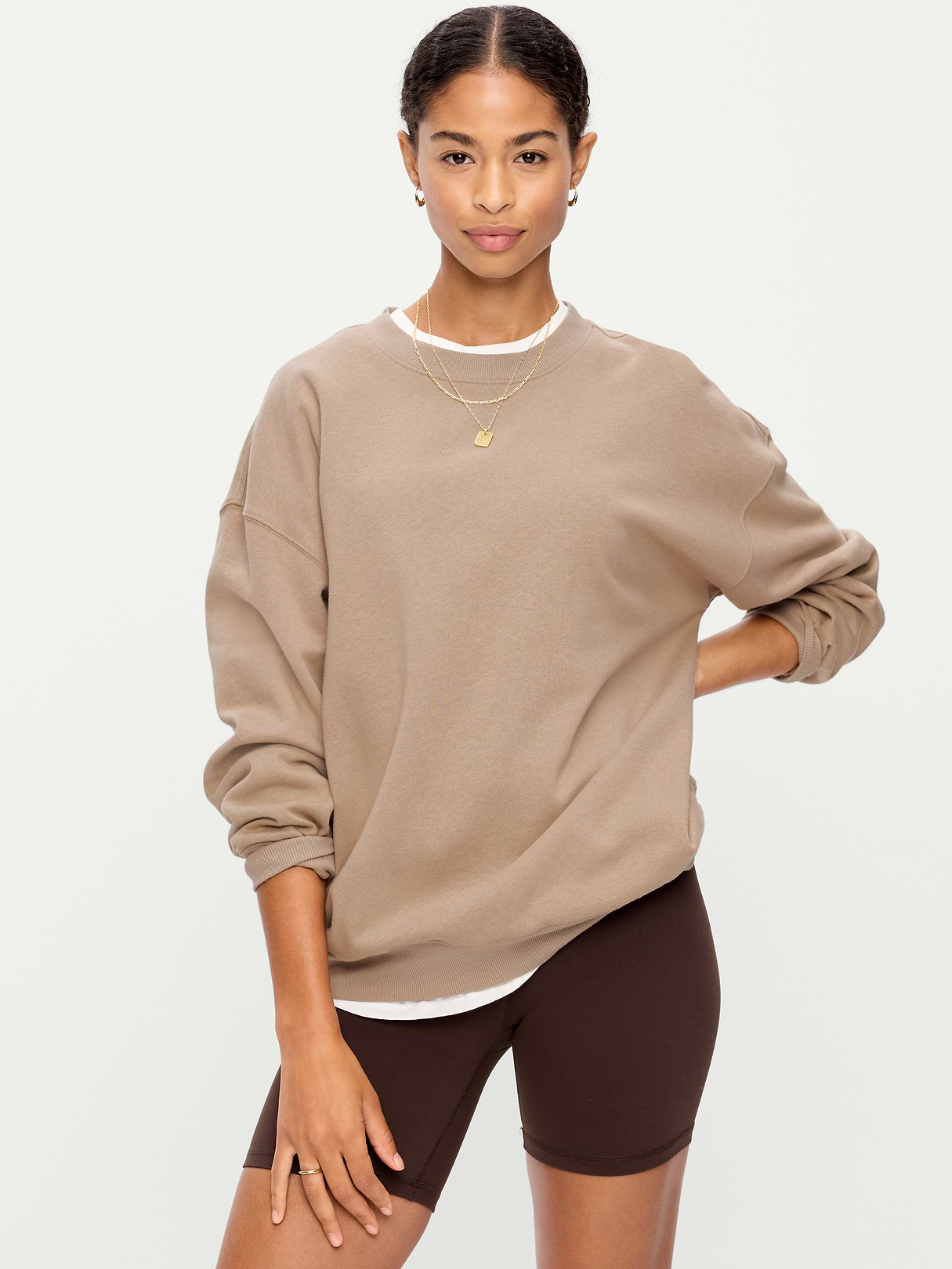 SoComfy Oversized Graphic Sweatshirt - Chocolate Malted