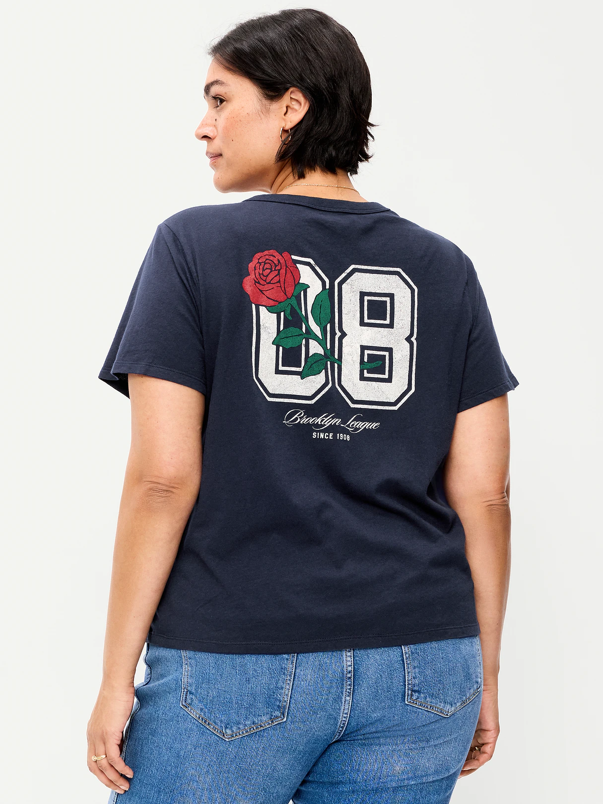 EveryWear Crew-Neck Graphic T-Shirt - In the Navy