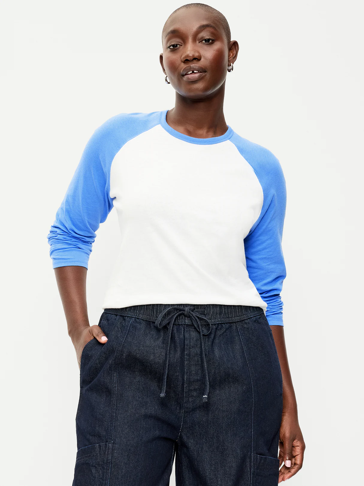 EveryWear Long-Sleeve Raglan Baseball T-Shirt - Cloisonne