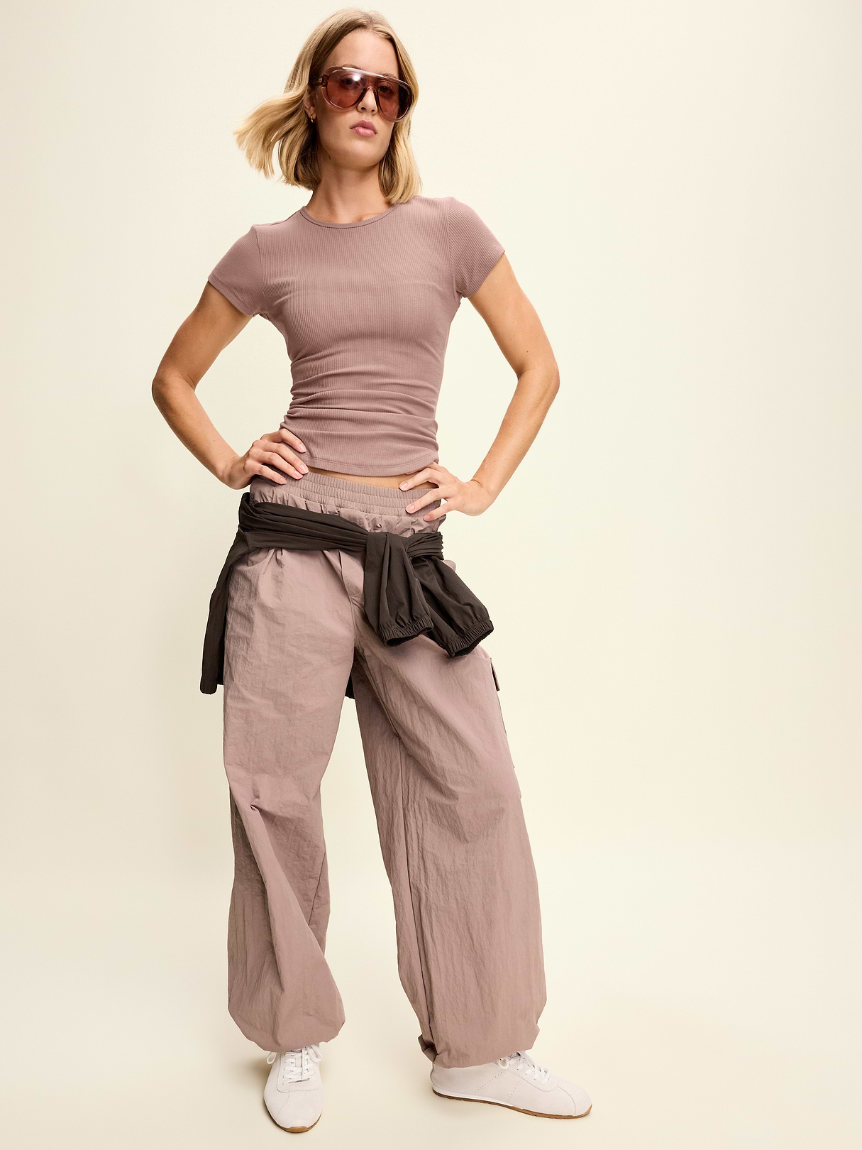 CloudLite Crew-Neck Ribbed T-Shirt - Mocha