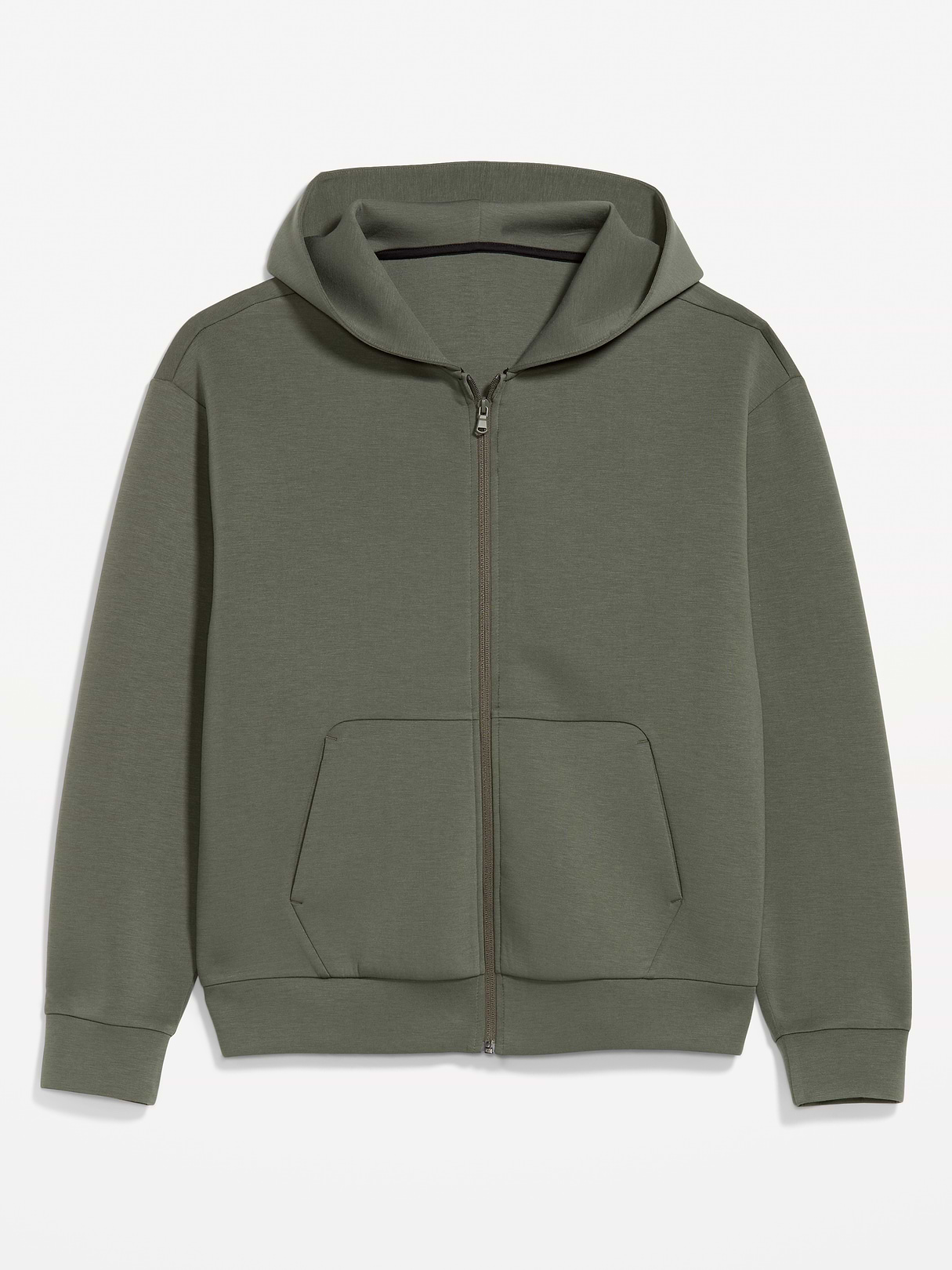 Bounce Fleece Oversized Full-Zip Hoodie - LODEN