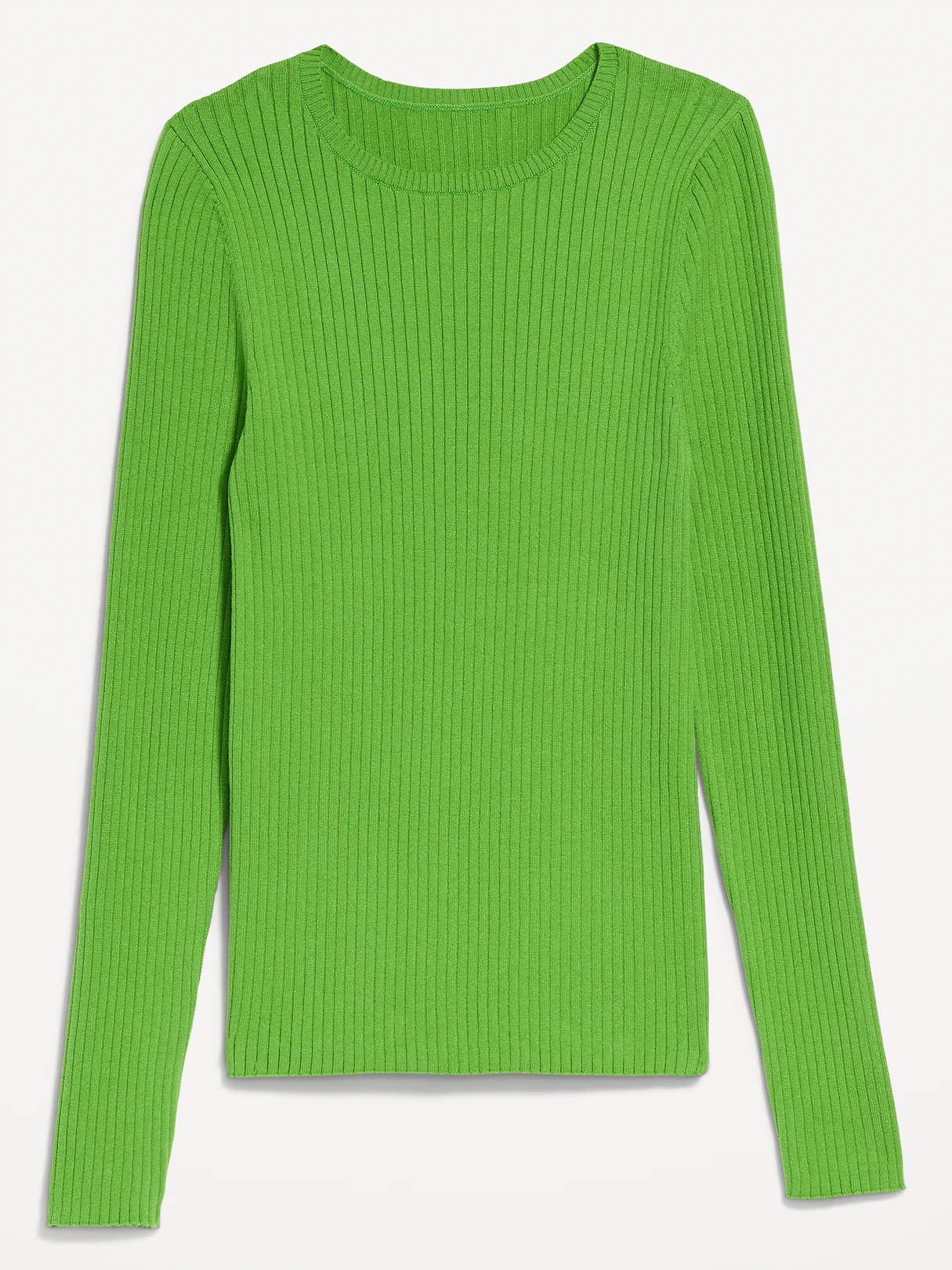 SoSoft Lite Crew-Neck Long-Sleeve Ribbed Sweater - LUSH IVY