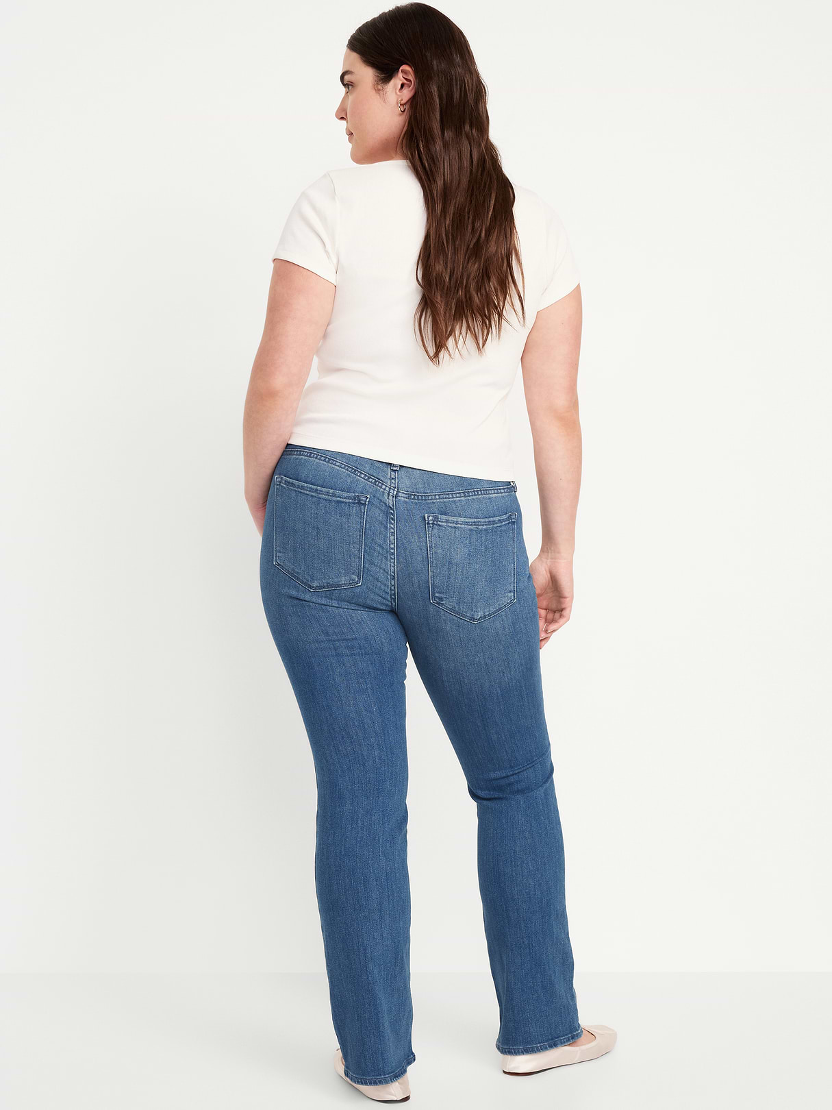 Mid-Rise Wow Boot-Cut Jeans - Medium Wash