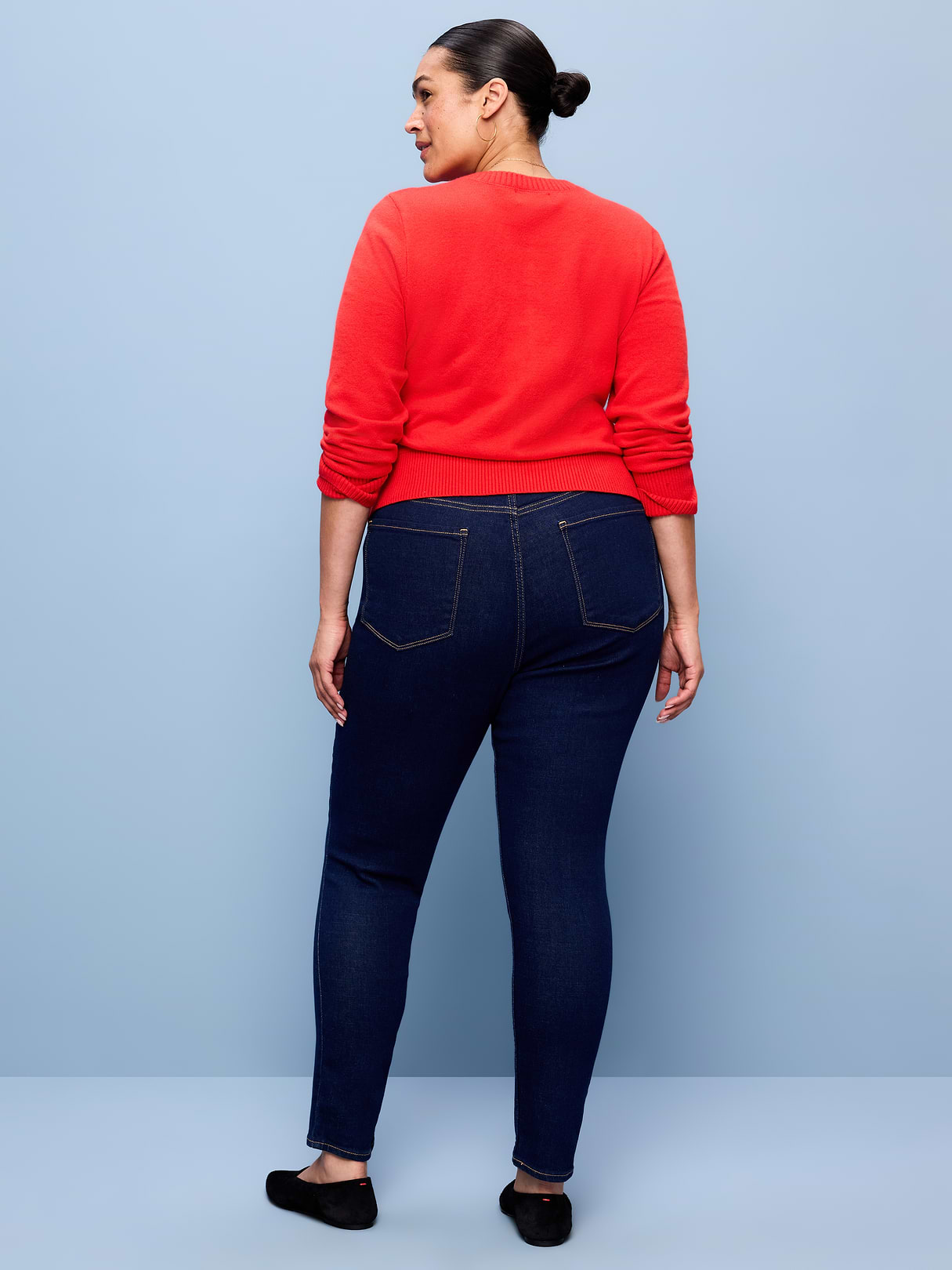 High-Waisted Wow Super-Skinny Jeans - Indigo
