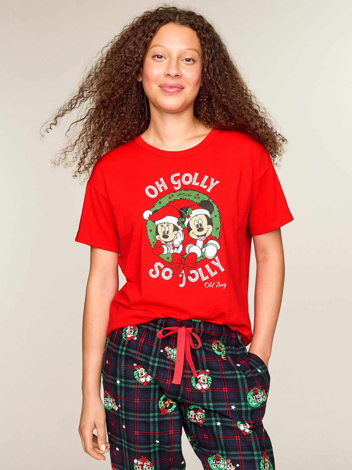 Old Navy x Disney Oversized Graphic T-Shirt for Women - Disney Wreath