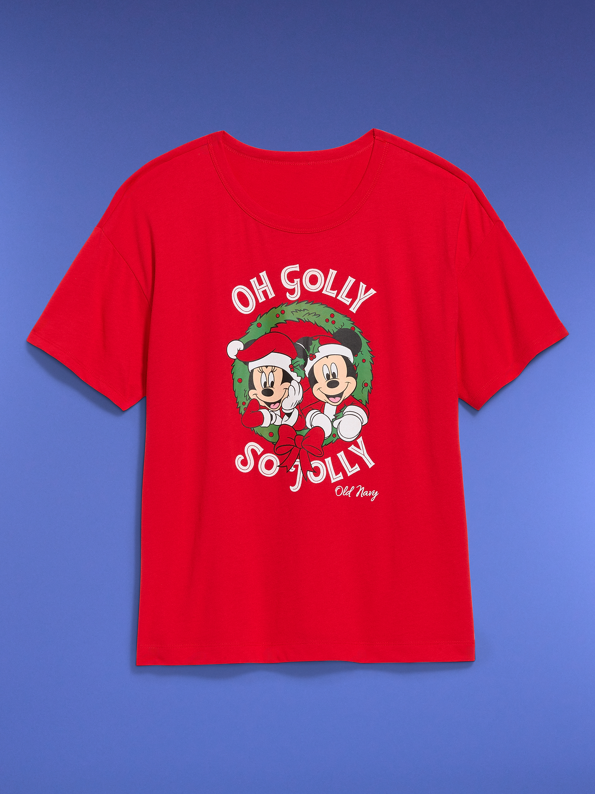 Old Navy x Disney Oversized Graphic T-Shirt for Women - Disney Wreath