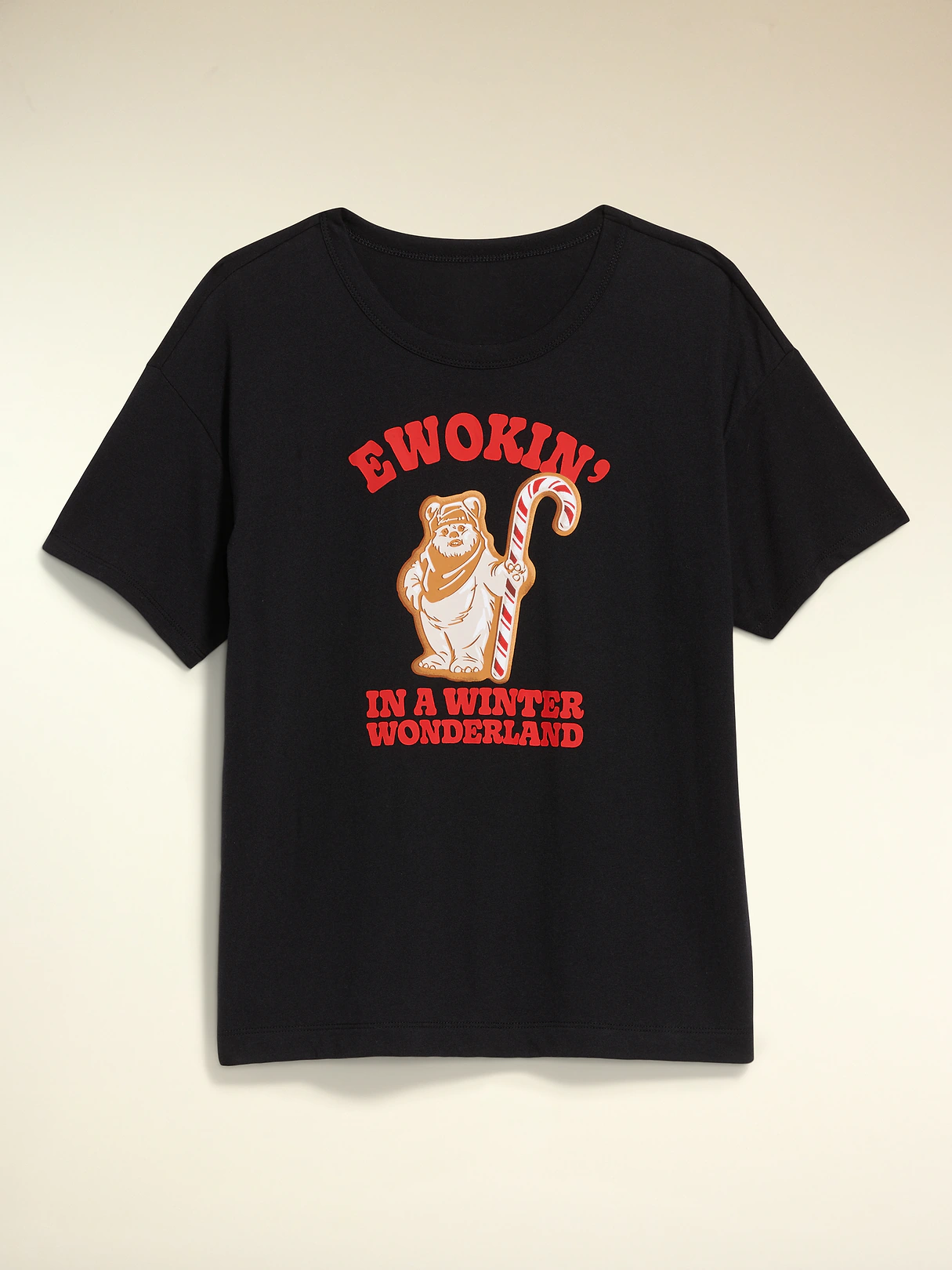 Old Navy x Disney Oversized Graphic T-Shirt for Women - Star Wars Cookie (Match the Fam!)