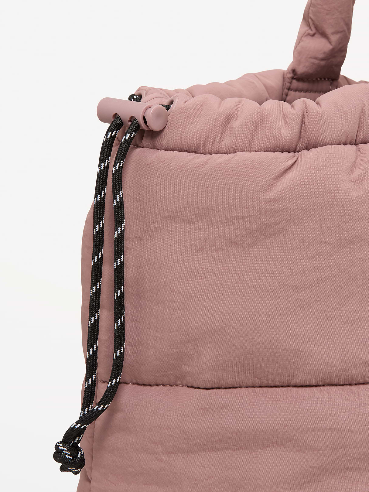 Active Puffer Cinched Tote - Dusted Chocolate