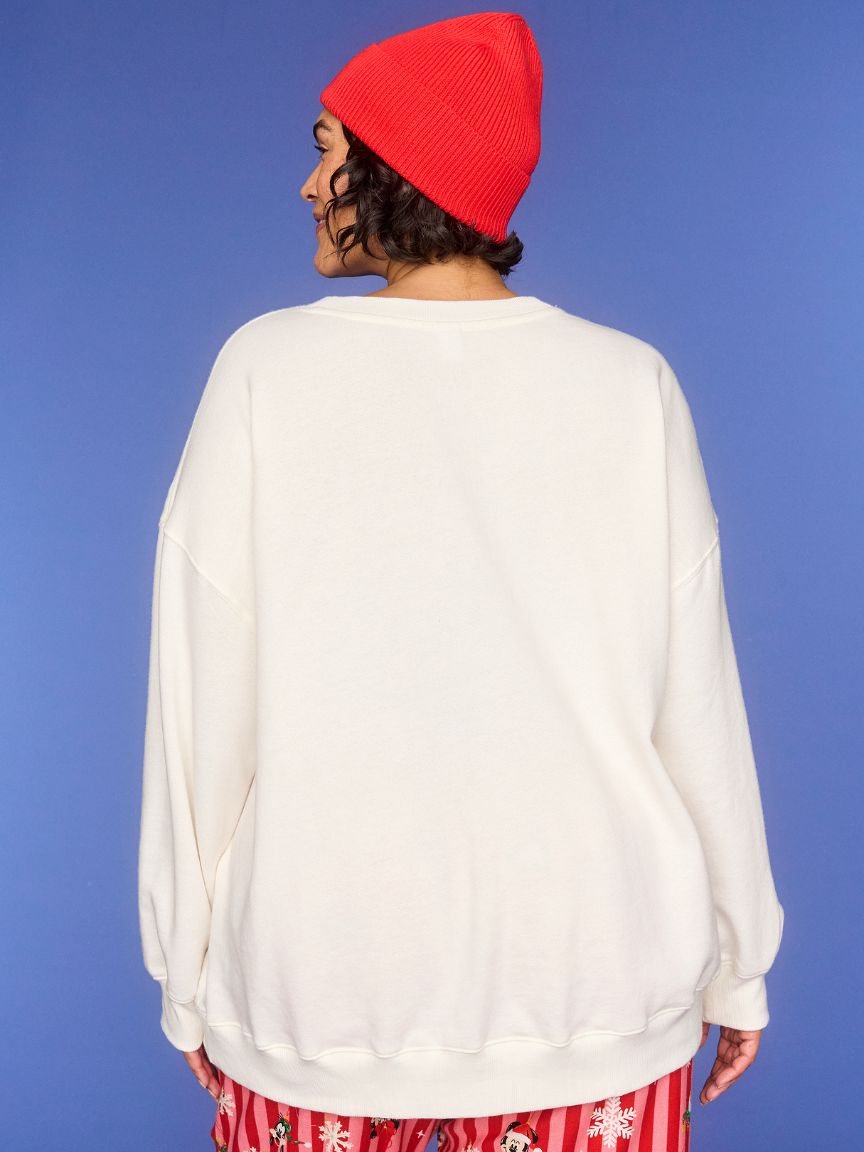 Old Navy x Disney Oversized Graphic Sweatshirt for Women - Sea Salt
