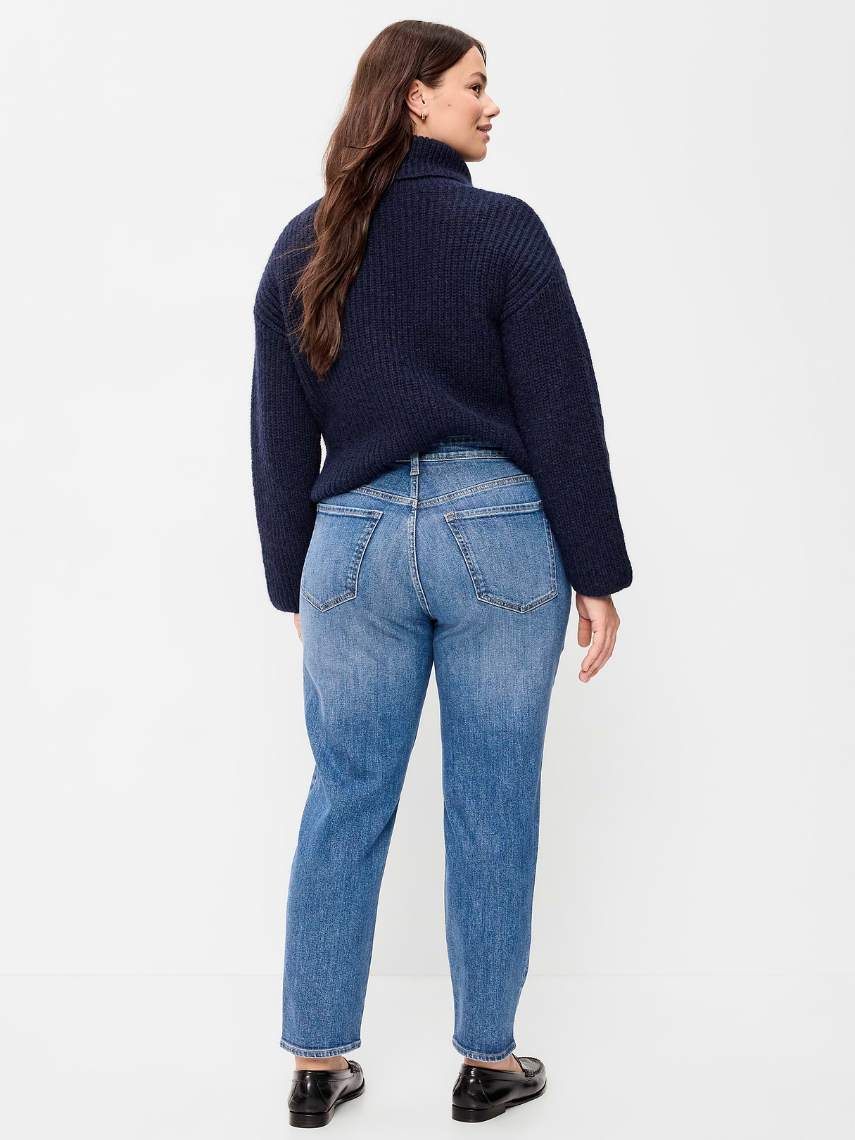 Curvy High-Waisted OG Straight Ankle Jeans - Flossie Ann