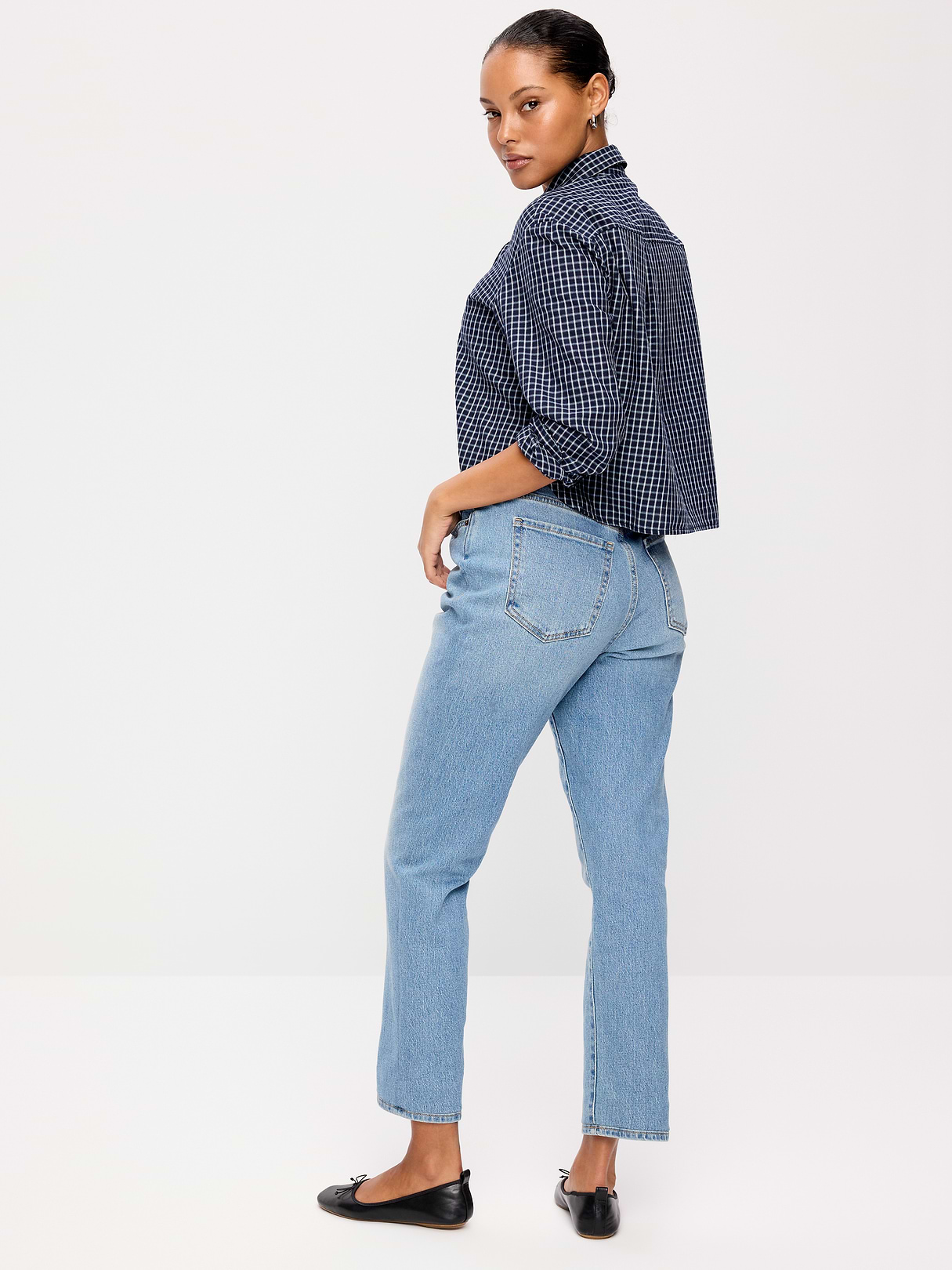Curvy High-Waisted OG Straight Ankle Jeans - Faded Light Wash