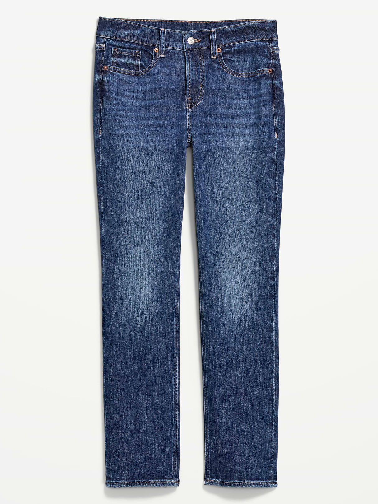 Mid-Rise Straight Leg Jeans - Indigo Archive