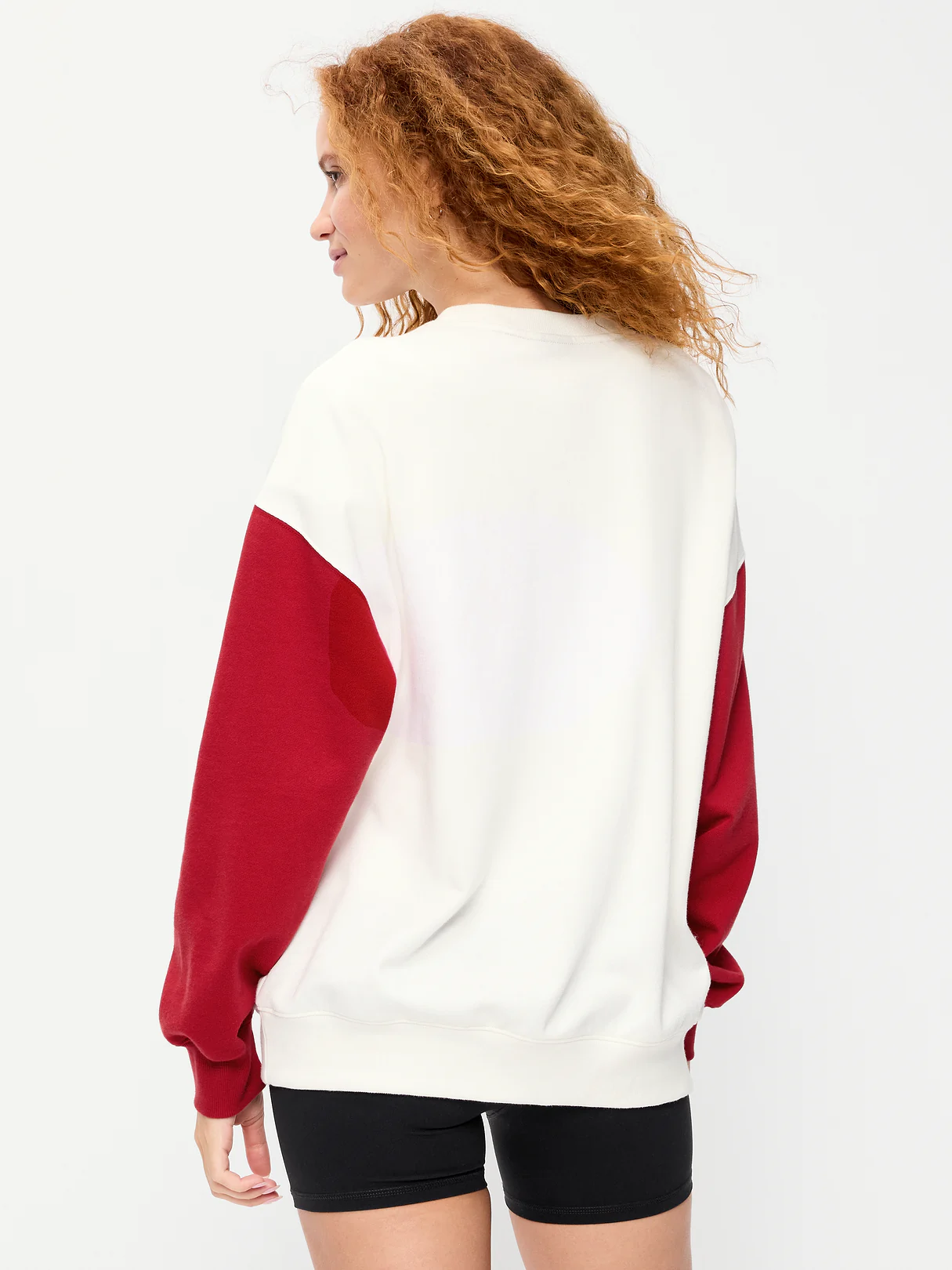 Buffalo Bills Oversized Fleece Sweatshirt for Women - San Francisco 49ers