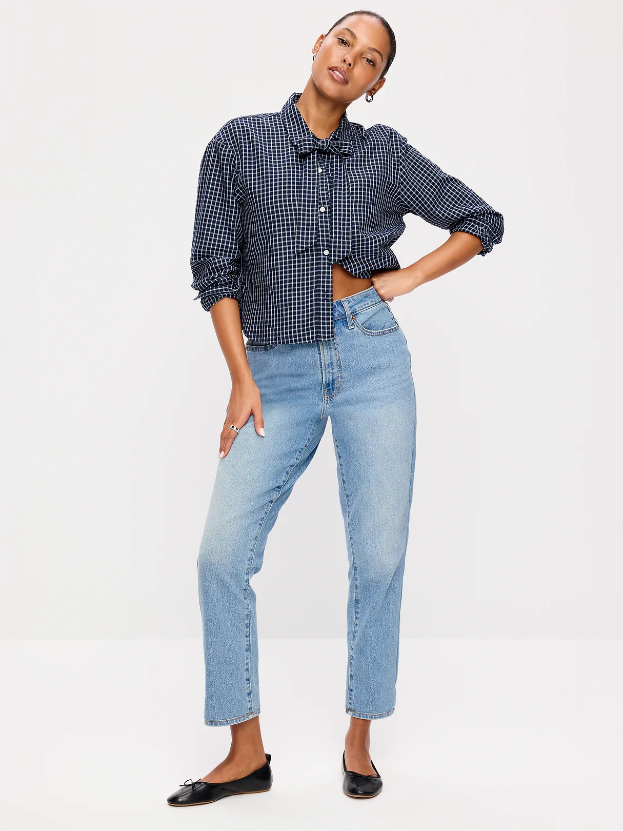 Curvy High-Waisted OG Straight Ankle Jeans - Faded Light Wash