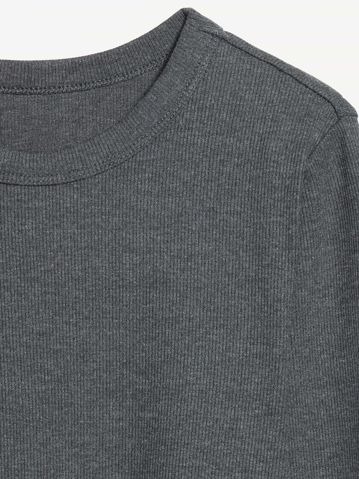 Snug Long-Sleeve Striped Ribbed T-Shirt - Panther