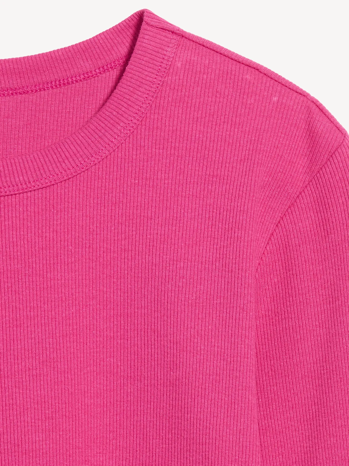 Snug Long-Sleeve Striped Ribbed T-Shirt - Papyrus Flower