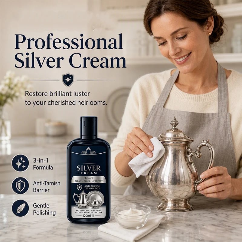 3-in-1 silver polishing cream
