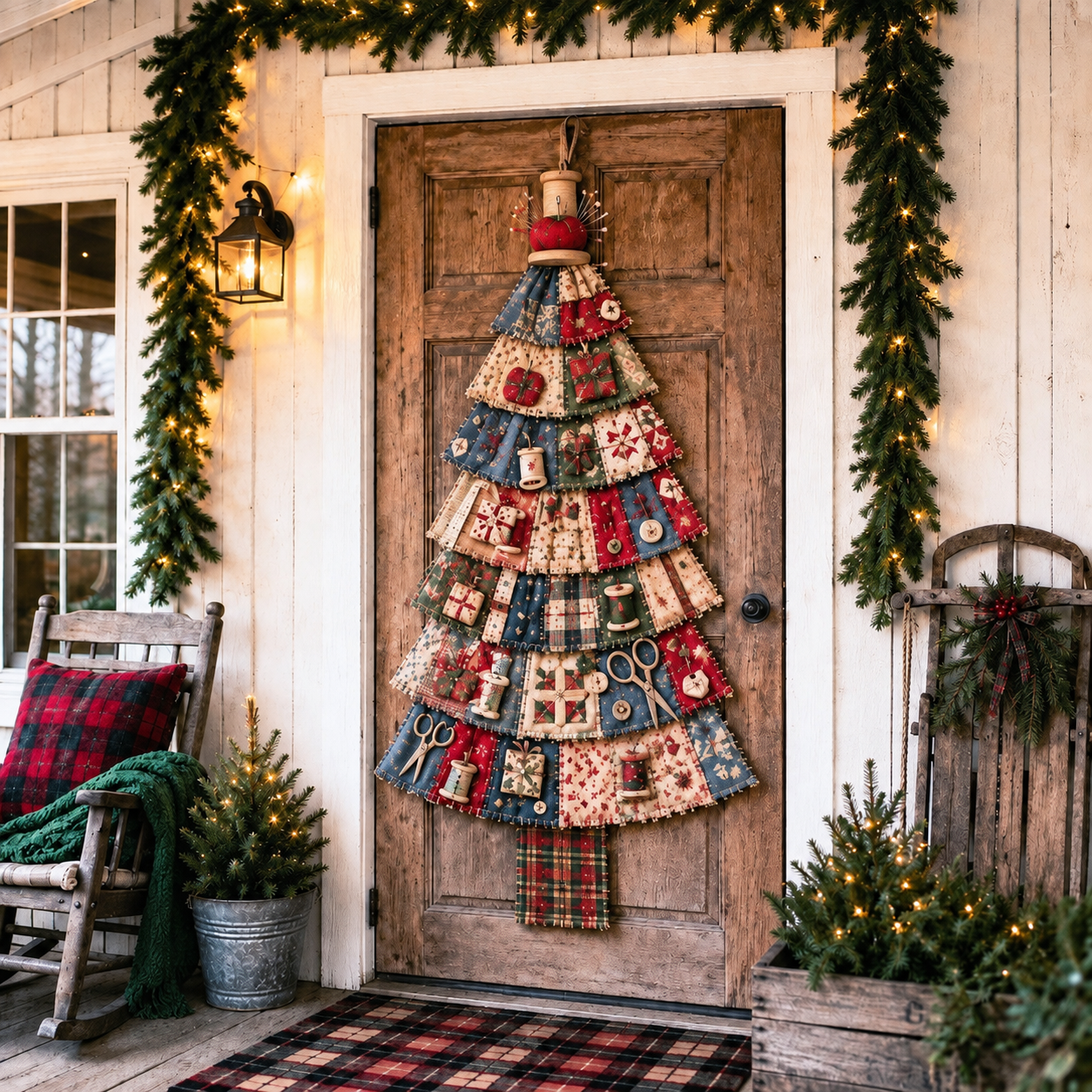 DIY Patchwork Fabric Christmas Tree Kit