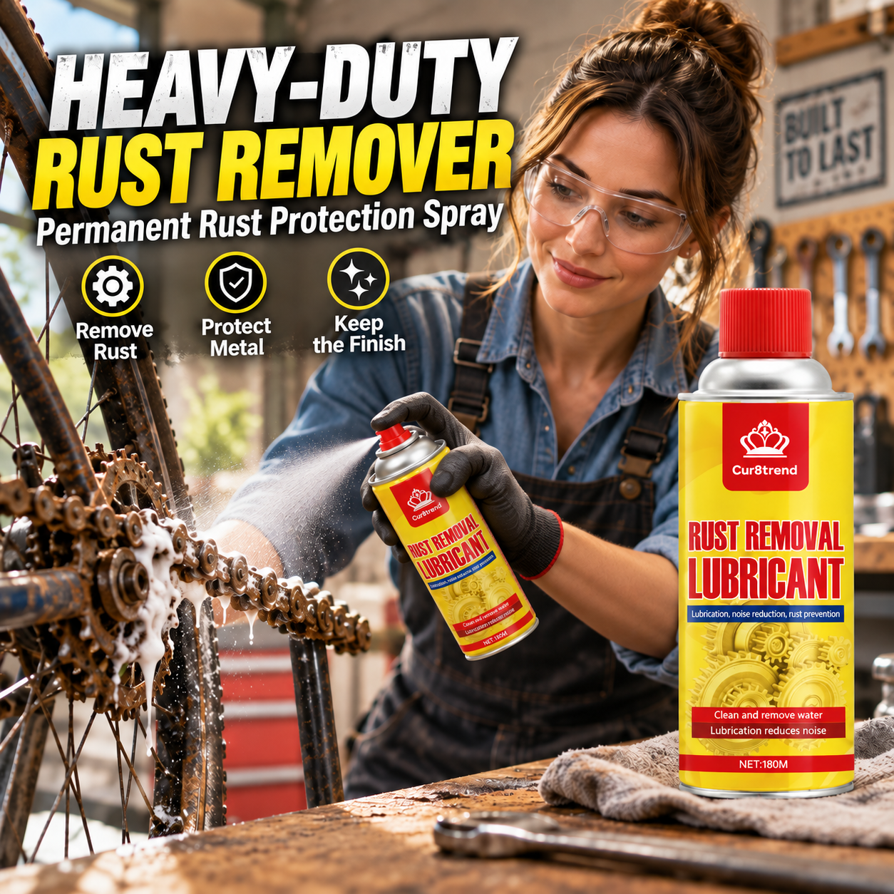 Heavy-Duty Rust Remover & Permanent Rust Protection Spray