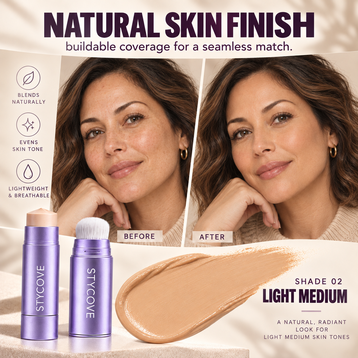 Changing Foundation Stick – Fresh, Natural-Looking Coverage