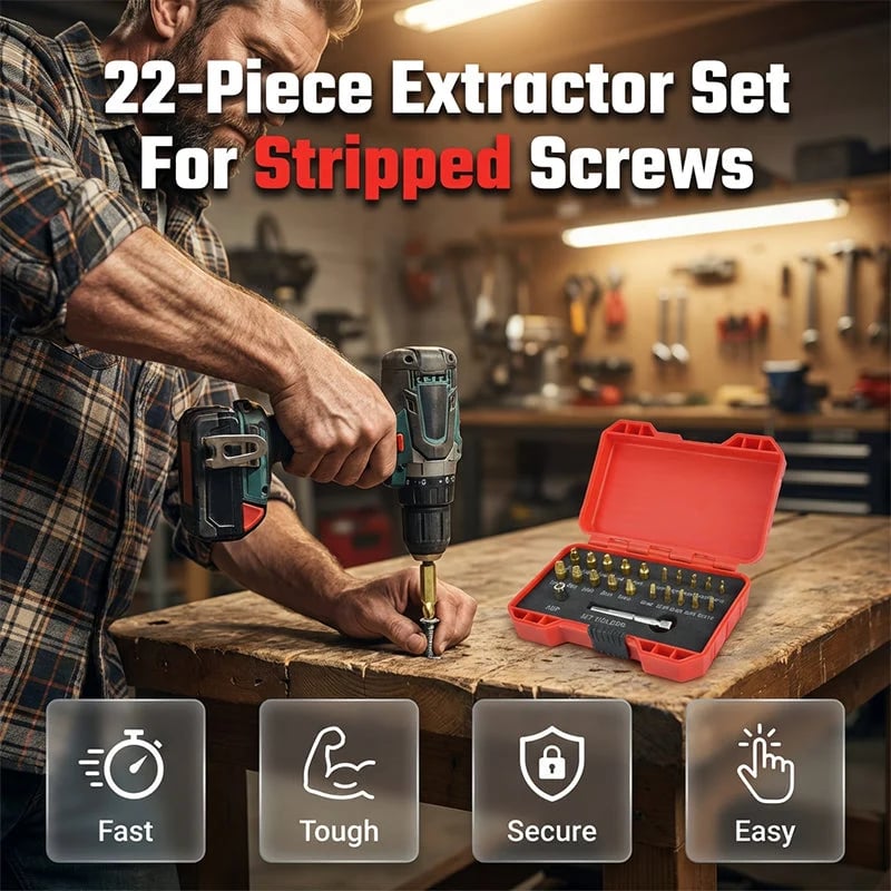 High-Speed Steel Bolt & Screw Remover Kit image 2