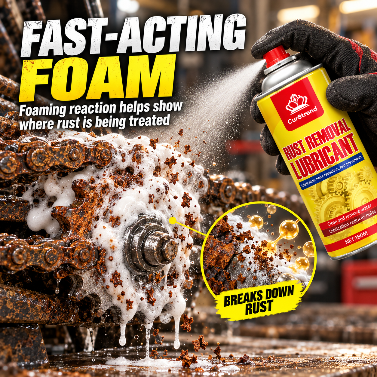 Heavy-Duty Rust Remover & Permanent Rust Protection Spray