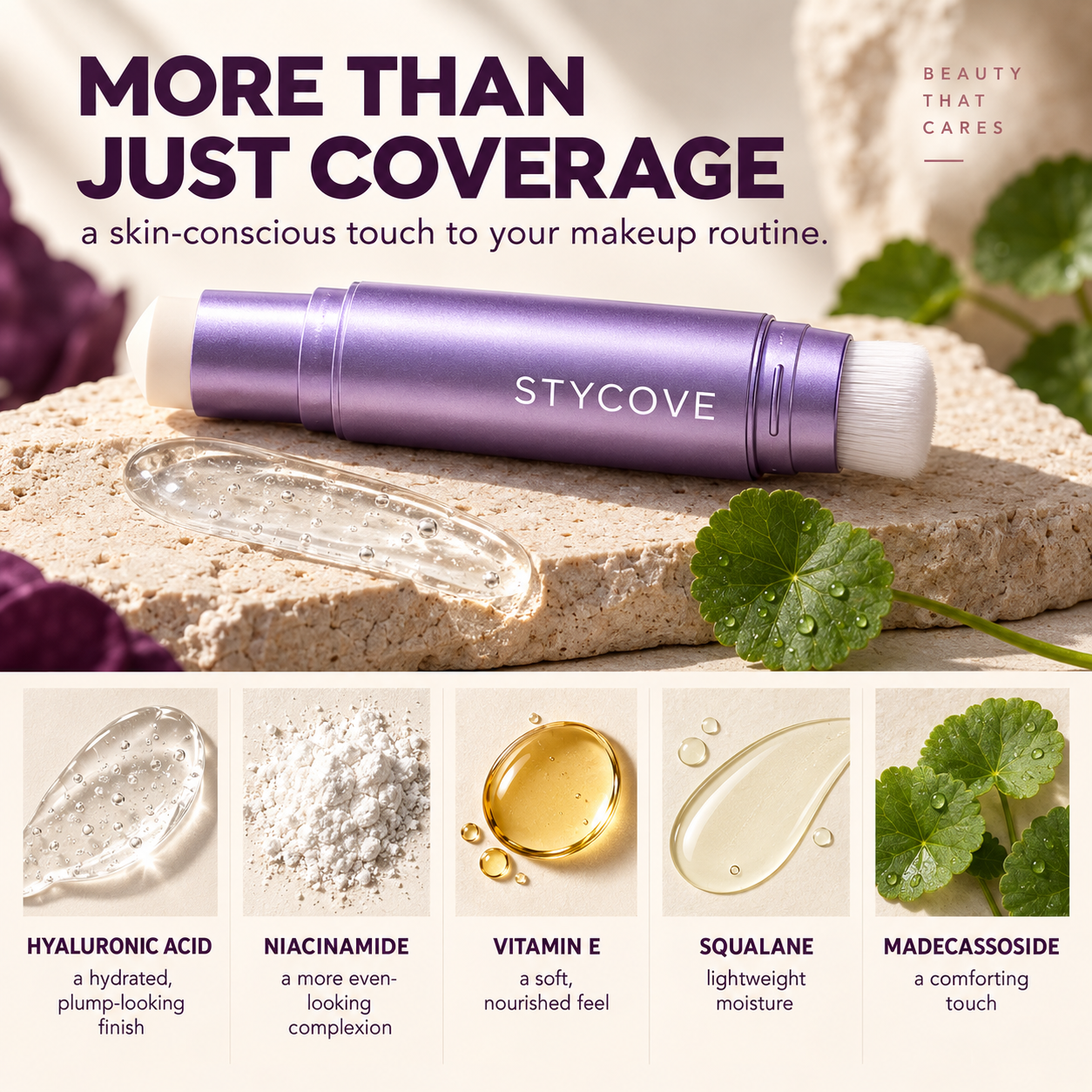 Changing Foundation Stick ingredient highlights