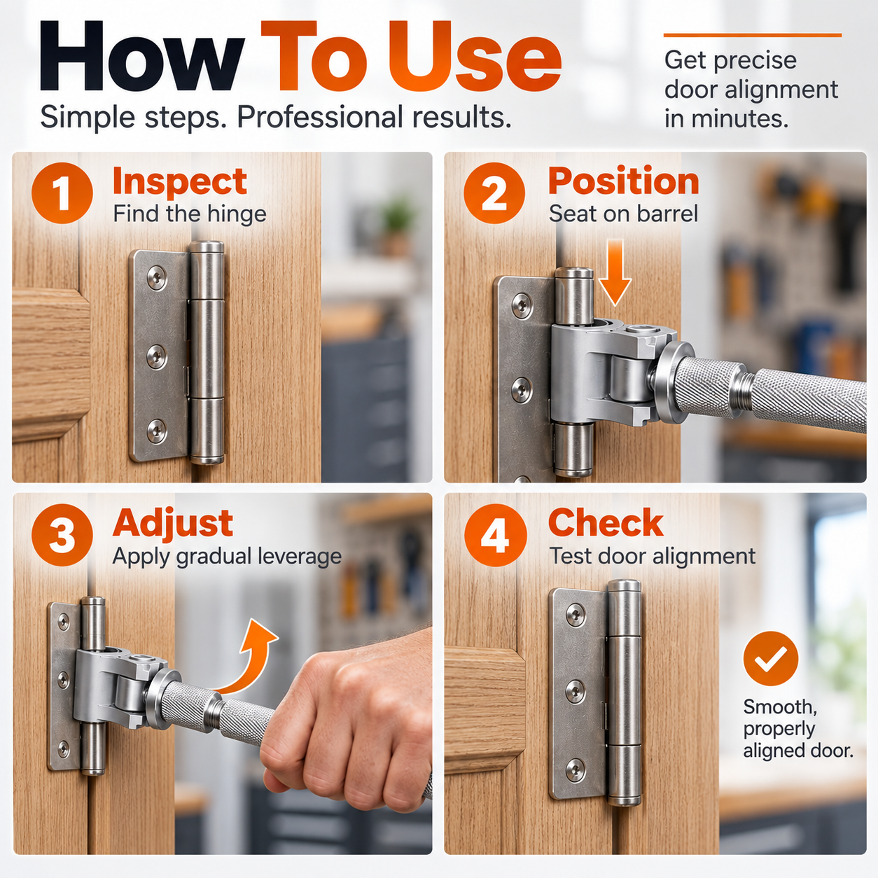 Door Hinge Alignment & Adjustment Tool