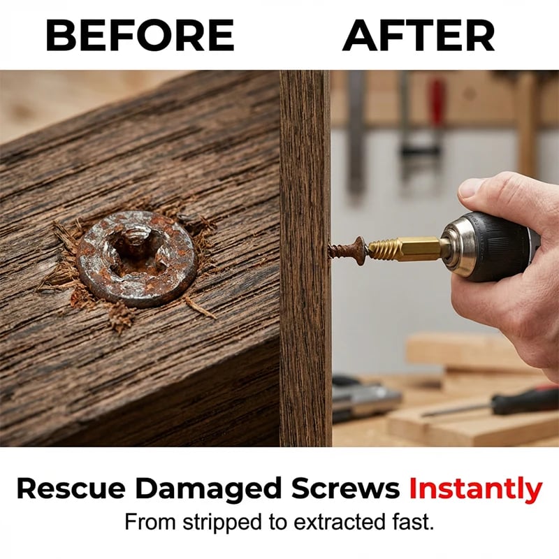Removing a damaged stripped screw