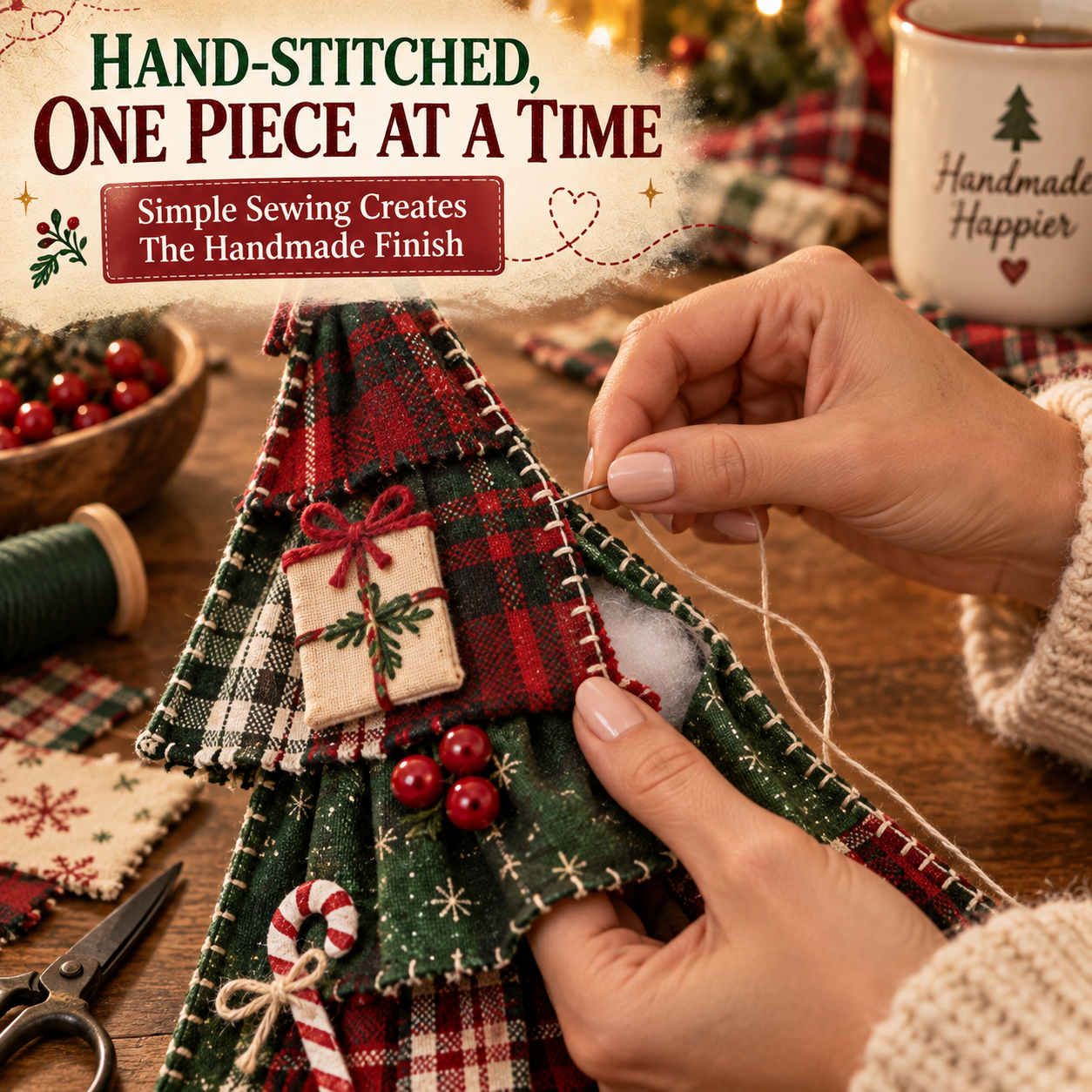 DIY Patchwork Fabric Christmas Tree Kit