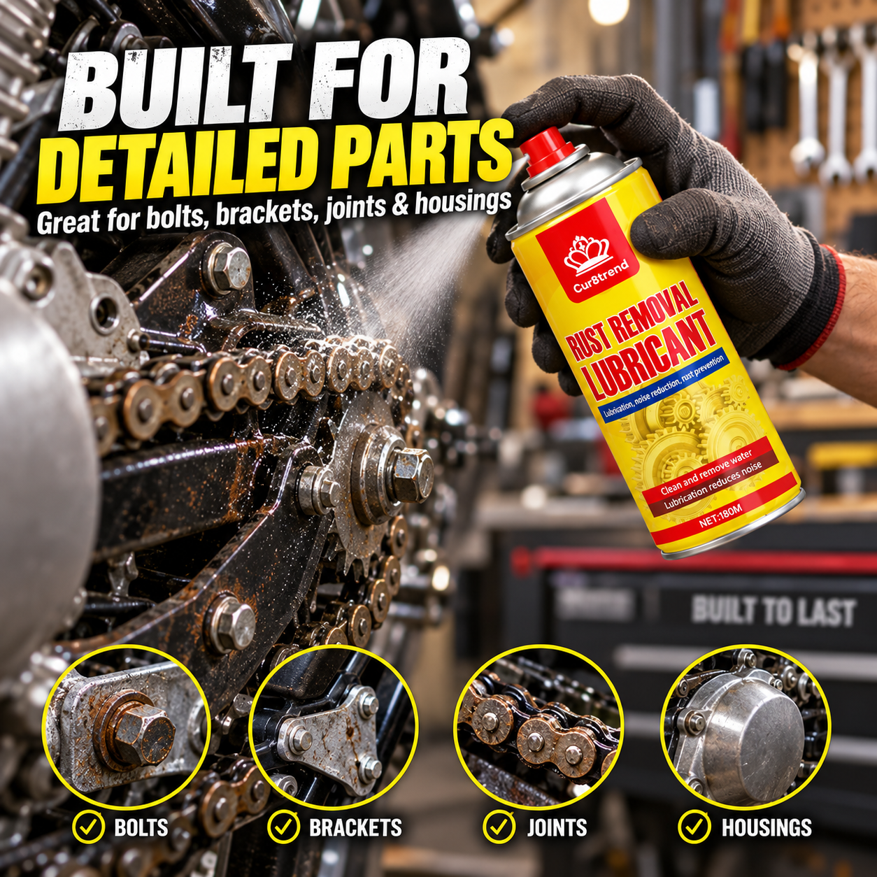 Heavy-Duty Rust Remover & Permanent Rust Protection Spray