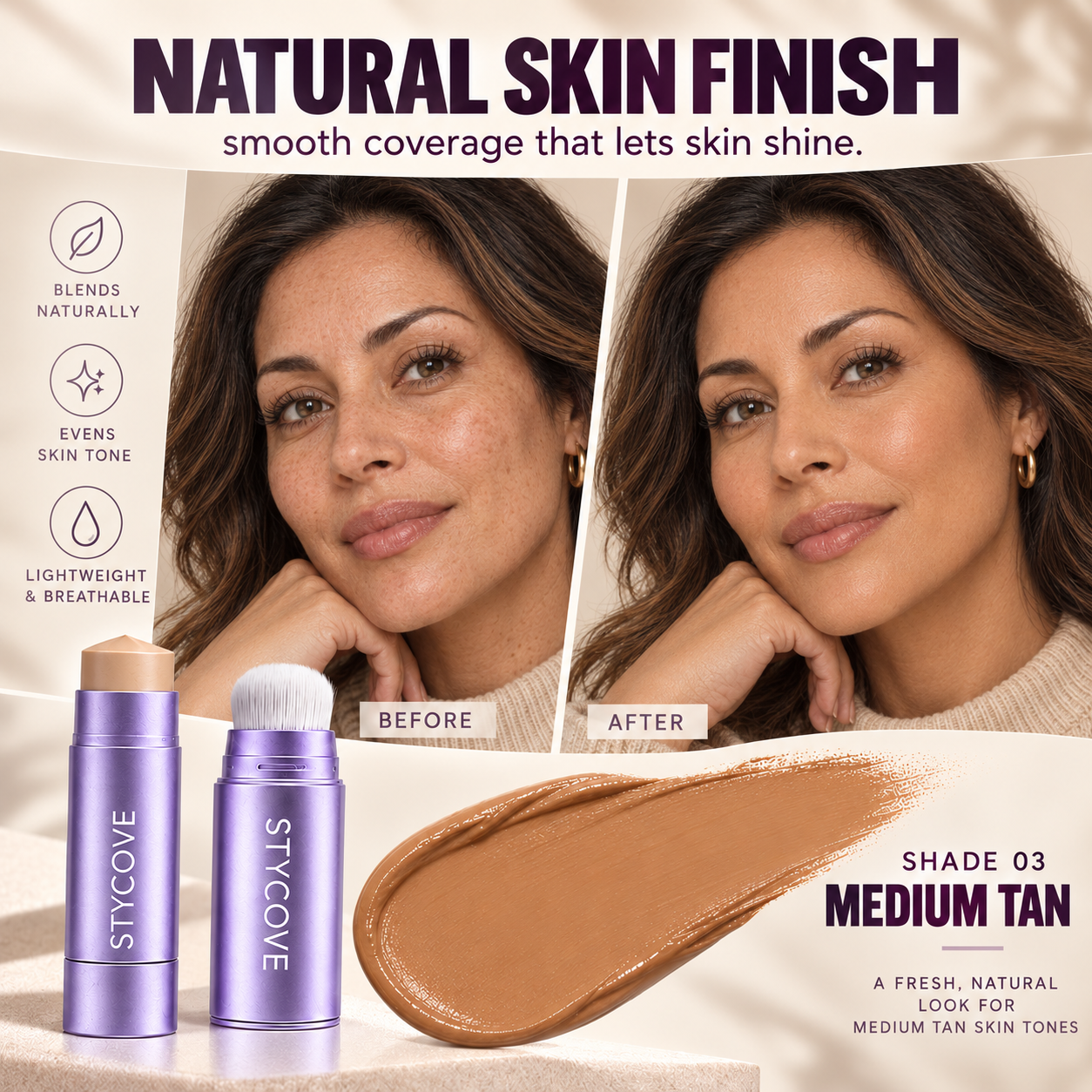 Changing Foundation Stick – Fresh, Natural-Looking Coverage
