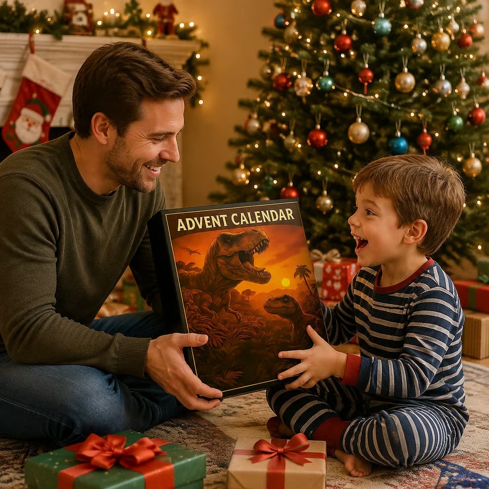 🦖Dinosaur Advent Calendar, 24‑Day Christmas Countdown Calendar