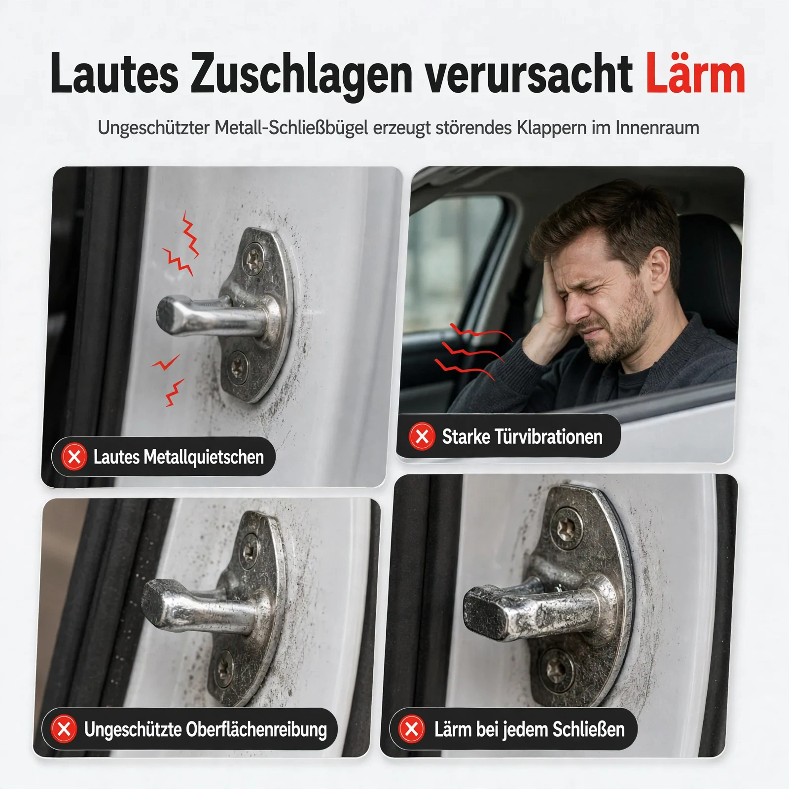 🚗 Magnetische Autotür-Dämpfungspads – weniger Zuschlaggeräusche und Schutz für dein Fahrzeug