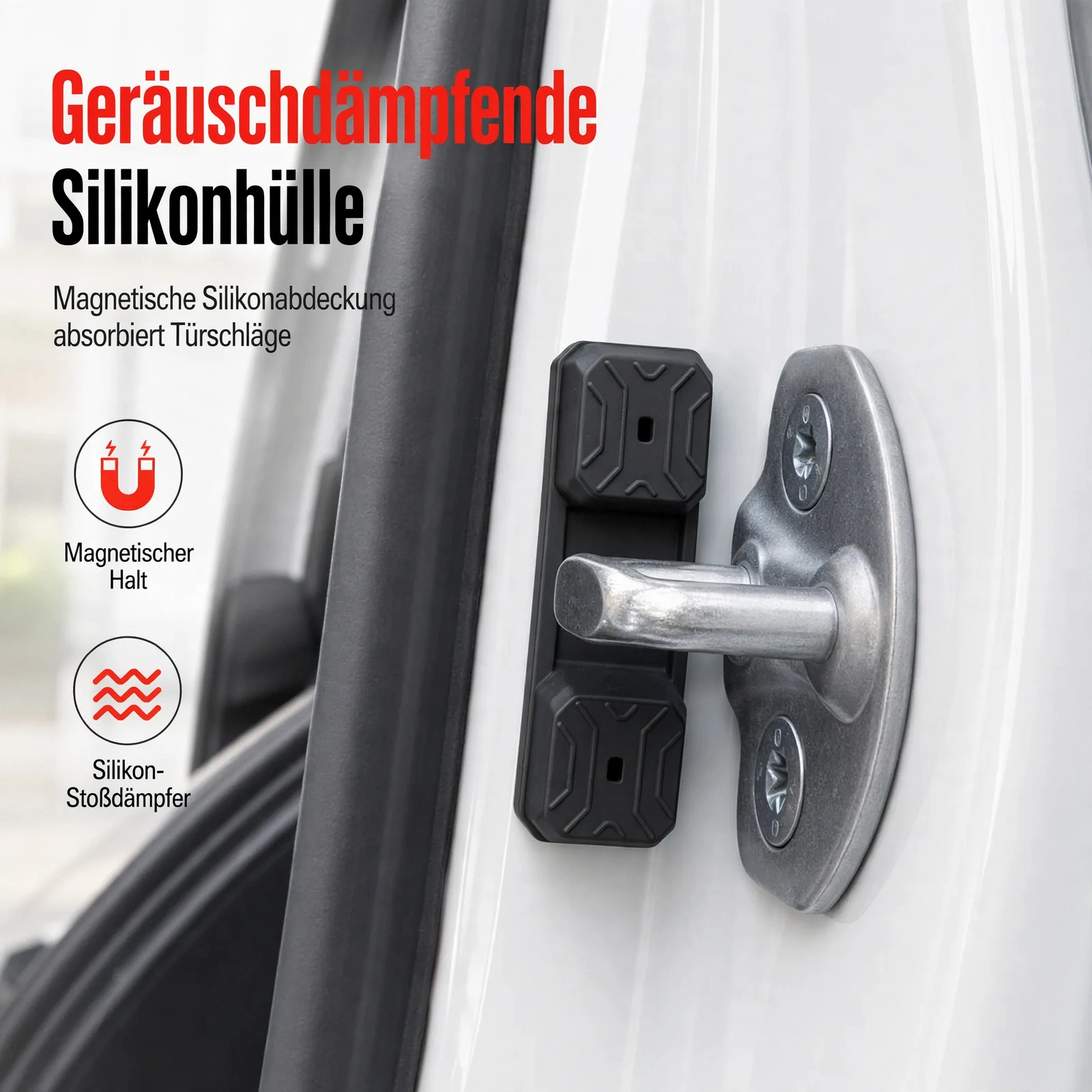 🚗 Magnetische Autotür-Dämpfungspads – weniger Zuschlaggeräusche und Schutz für dein Fahrzeug