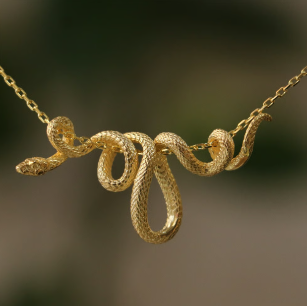 💛Serpent Grace Gold Necklace